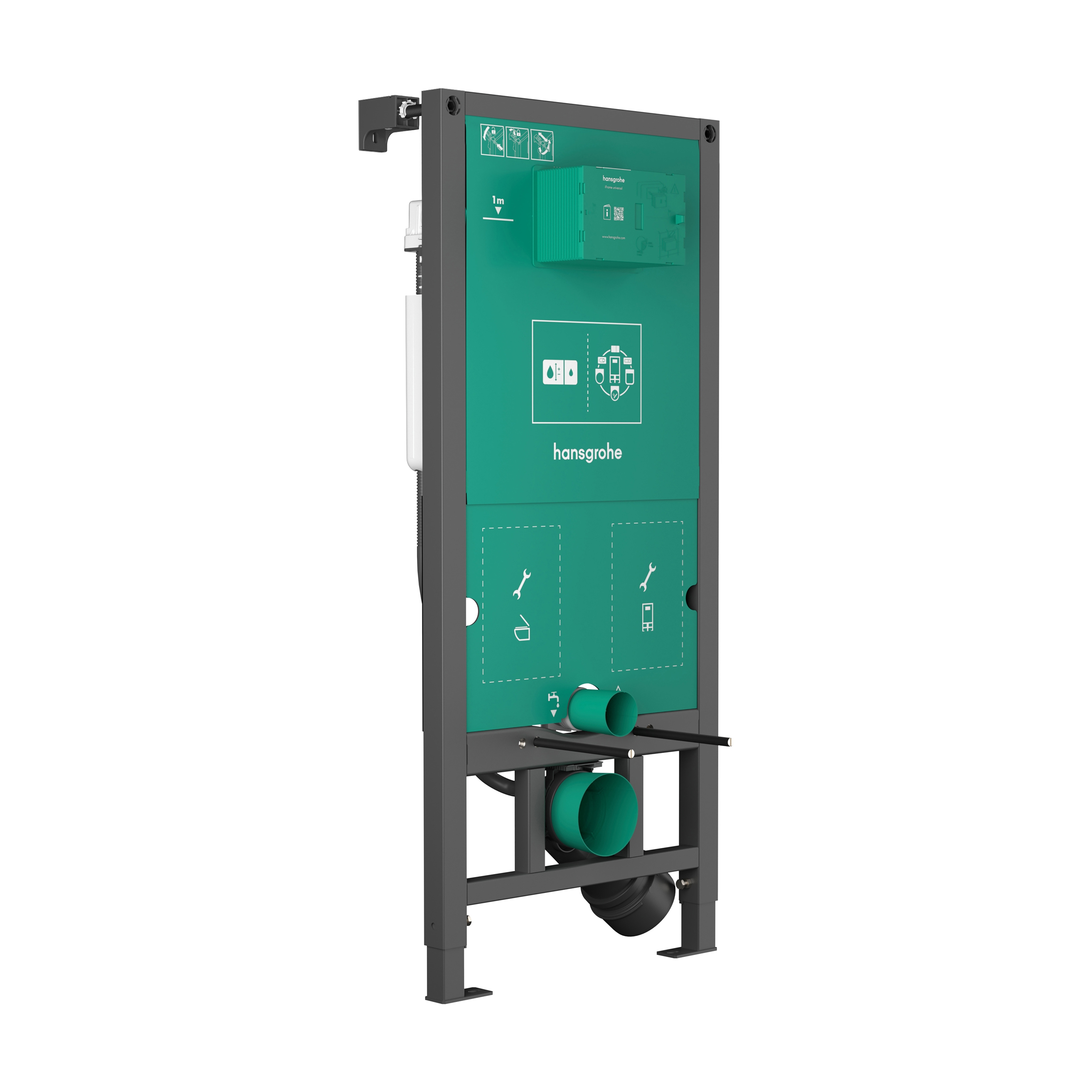Vertoon produk iFrame universal Concealed cistern 1120 for wall hung WC van vervaardiger Hansgrohe