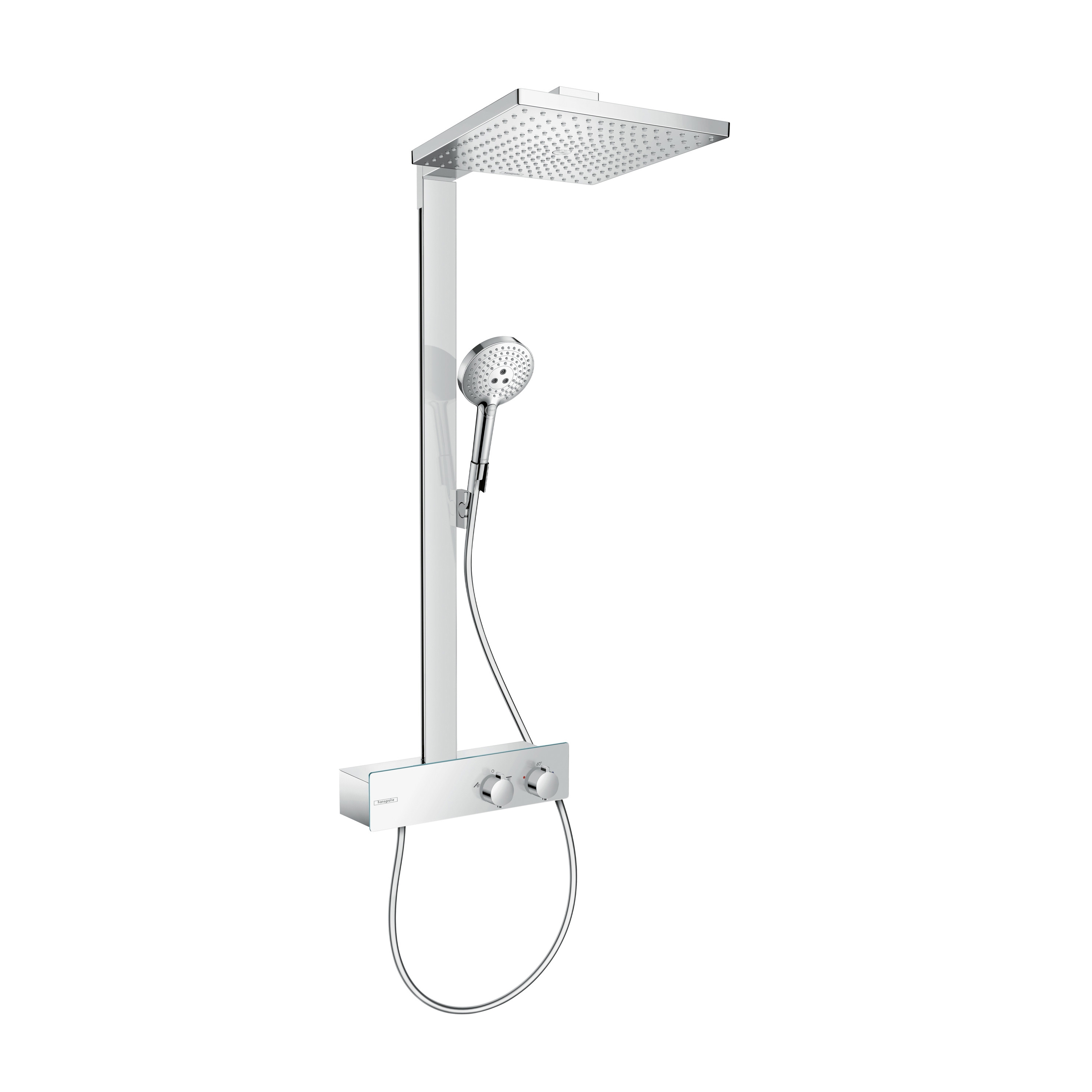 Mostrar el producto Raindance E Showerpipe 300 1jet con ShowerTablet 350 del fabricante Hansgrohe