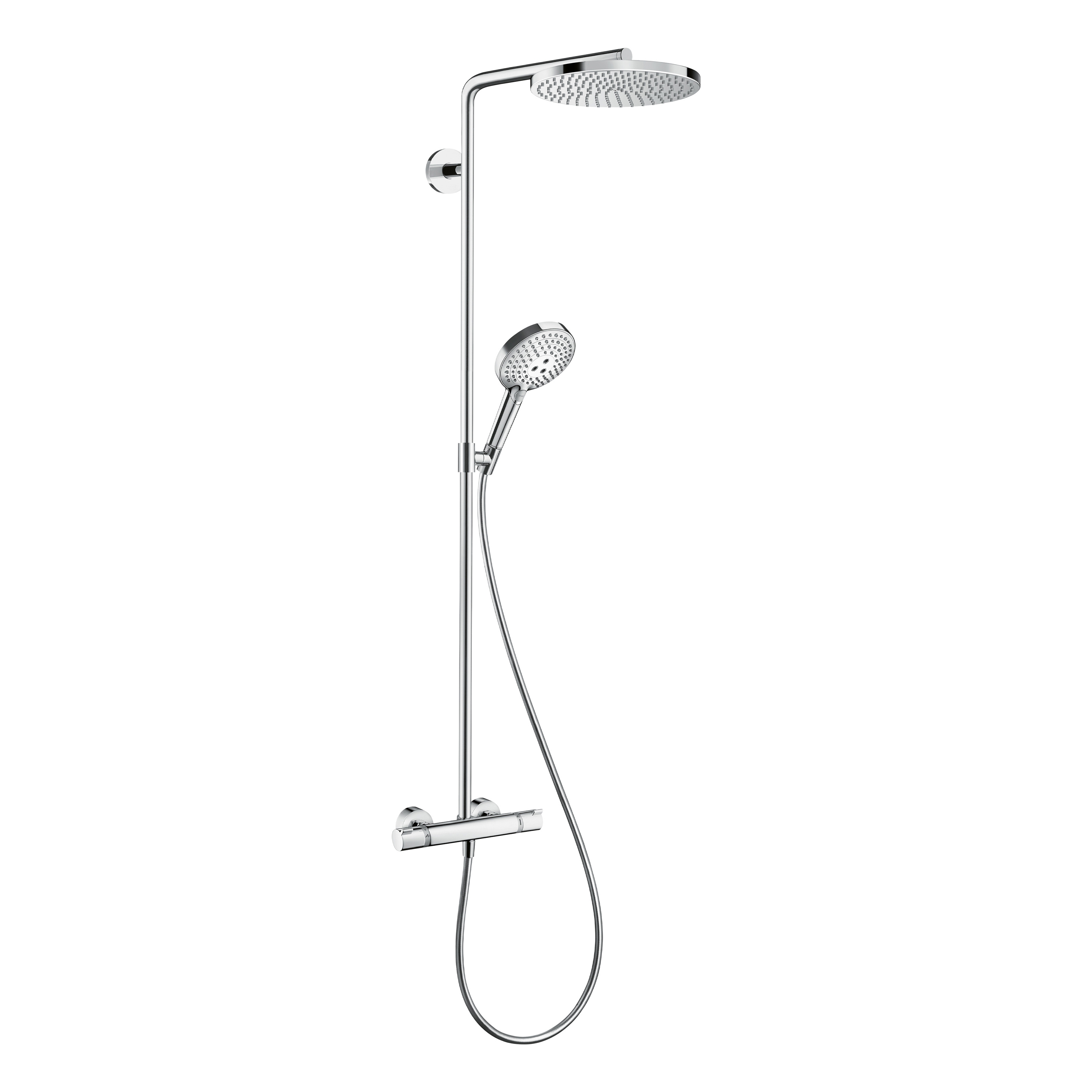 Display product Raindance Select S Showerpipe 240 1jet PowderRain with thermostat from manufacturer Hansgrohe