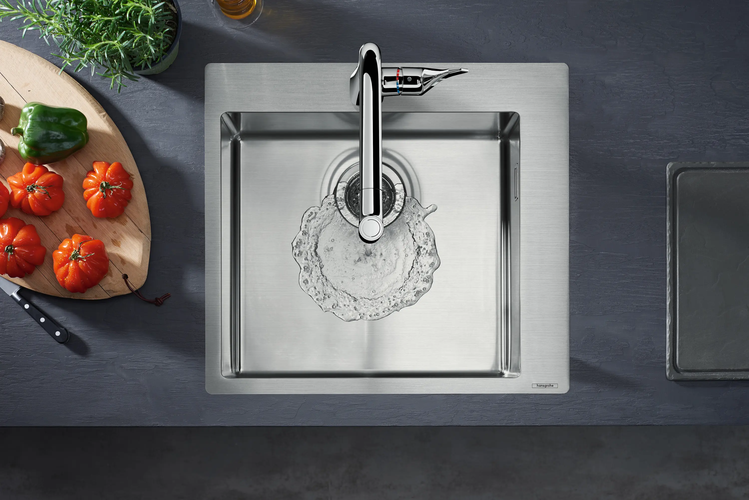 Hansgrohe - S71 S711-F450 Built-in sink 450