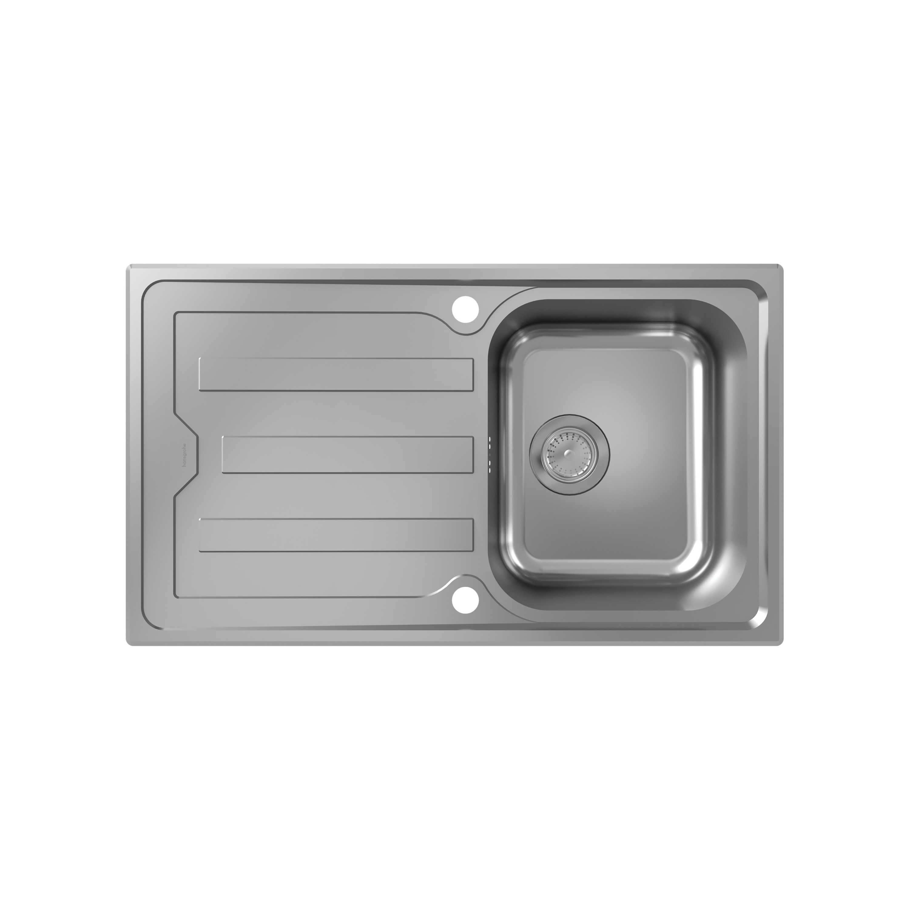 Display product S44 S440-A342 86 Built-in sink 342 with drain board long and automatic drain kit from manufacturer Hansgrohe