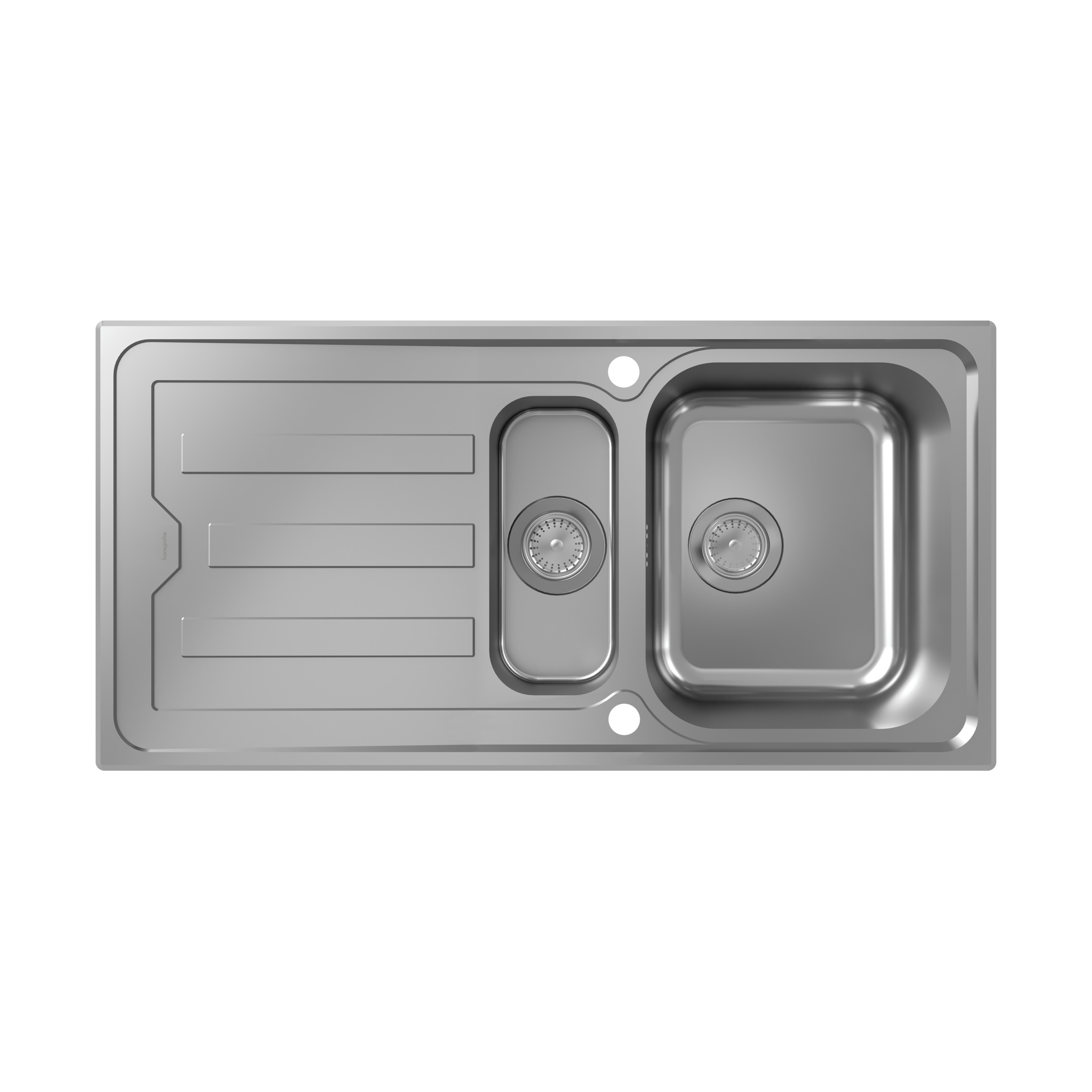 Display product S44 S440-A517 100 Built-in sink 342/145 with drain board and automatic drain kit from manufacturer Hansgrohe