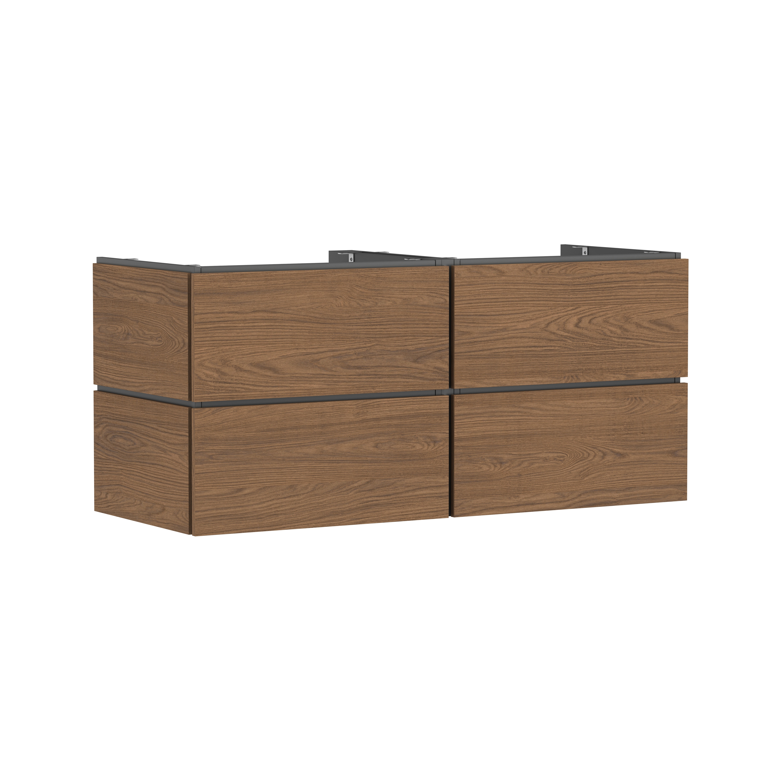 Display product Xilesa E Vanity unit 1375/550 with 4 drawers PushOpen for console with cutout middle from manufacturer Hansgrohe