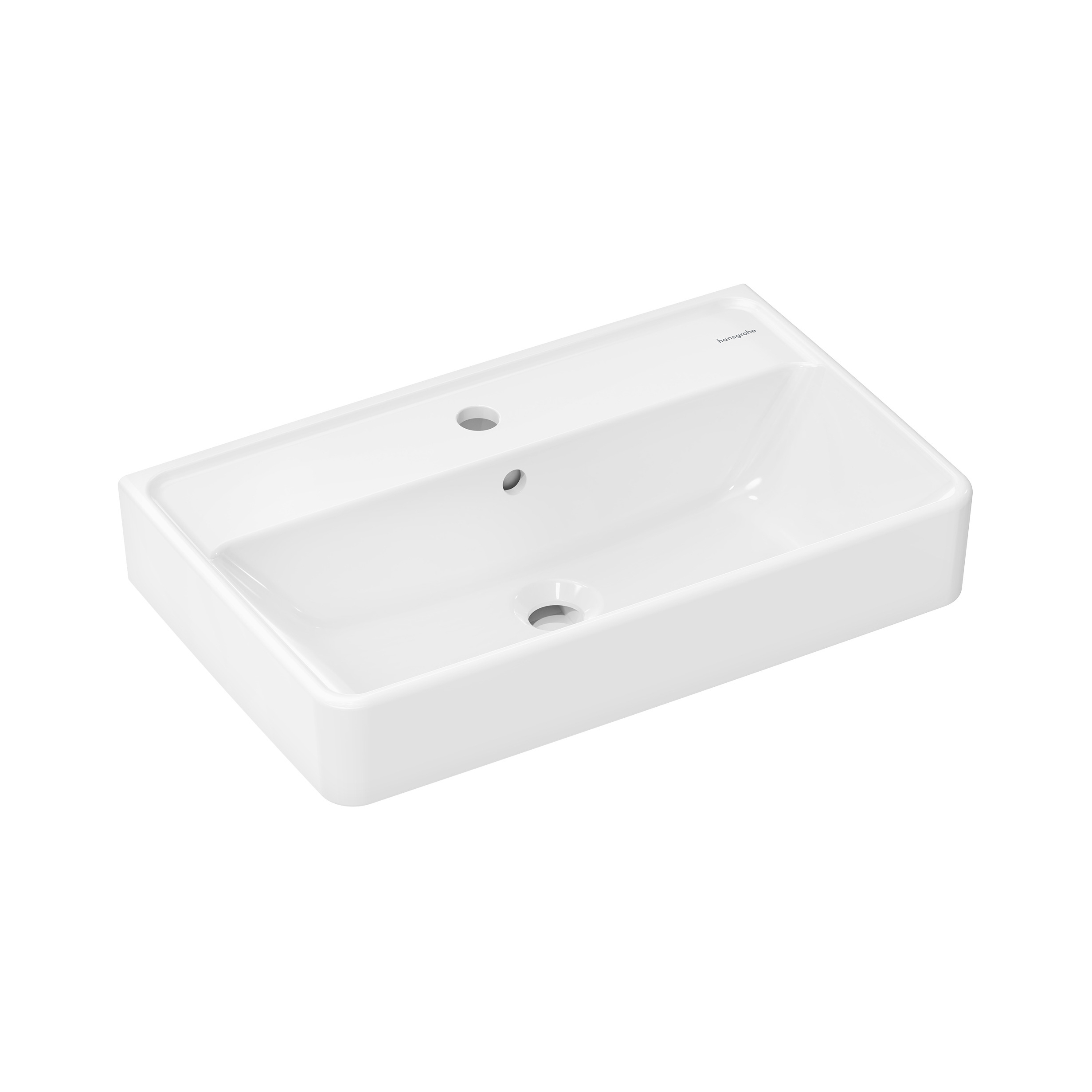 Display product Xanuia Q Wash basin Compact 600/370 with tap hole and overflow from manufacturer Hansgrohe