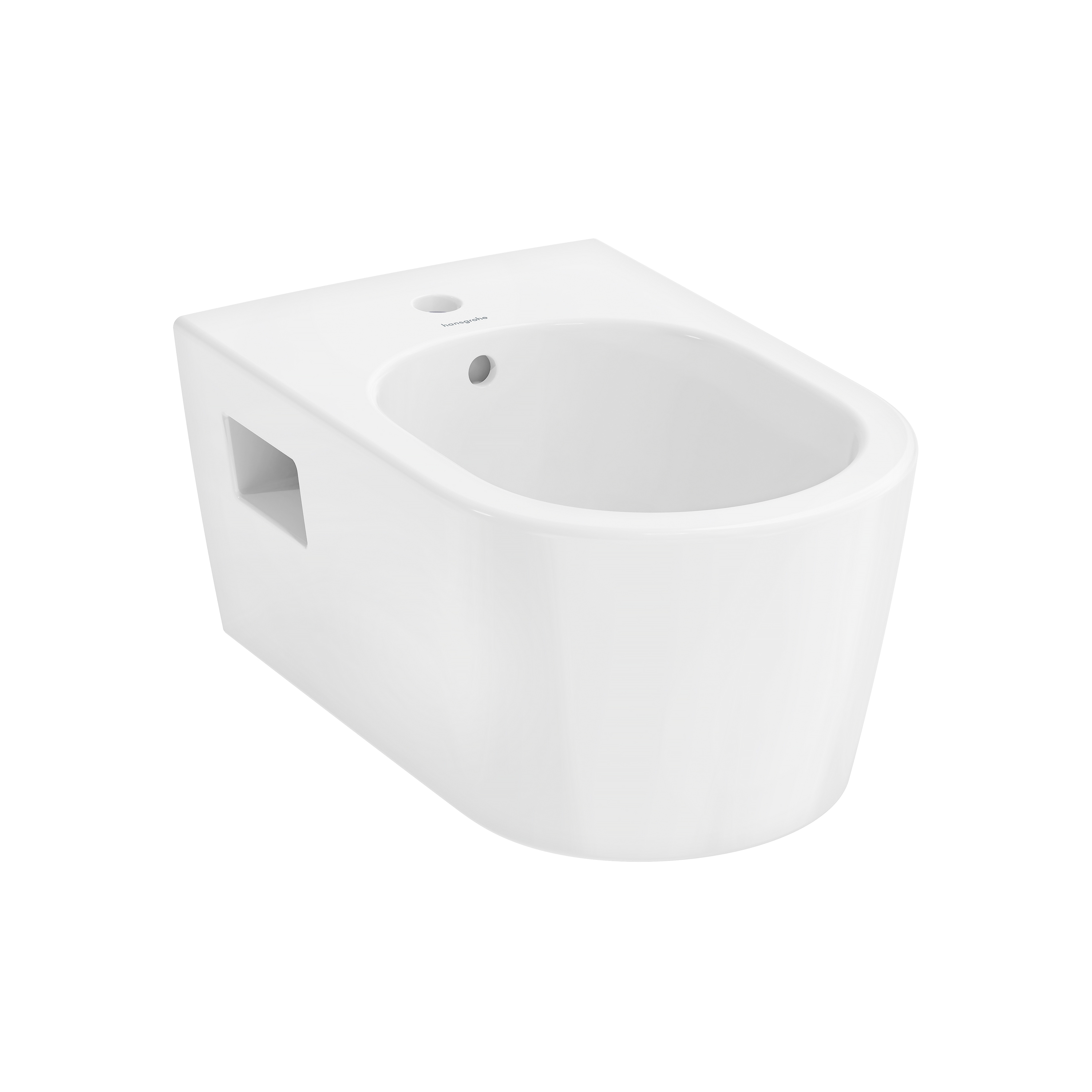 Display product EluPura Original S Wall hung Bidet 540 with tap hole and overflow from manufacturer Hansgrohe