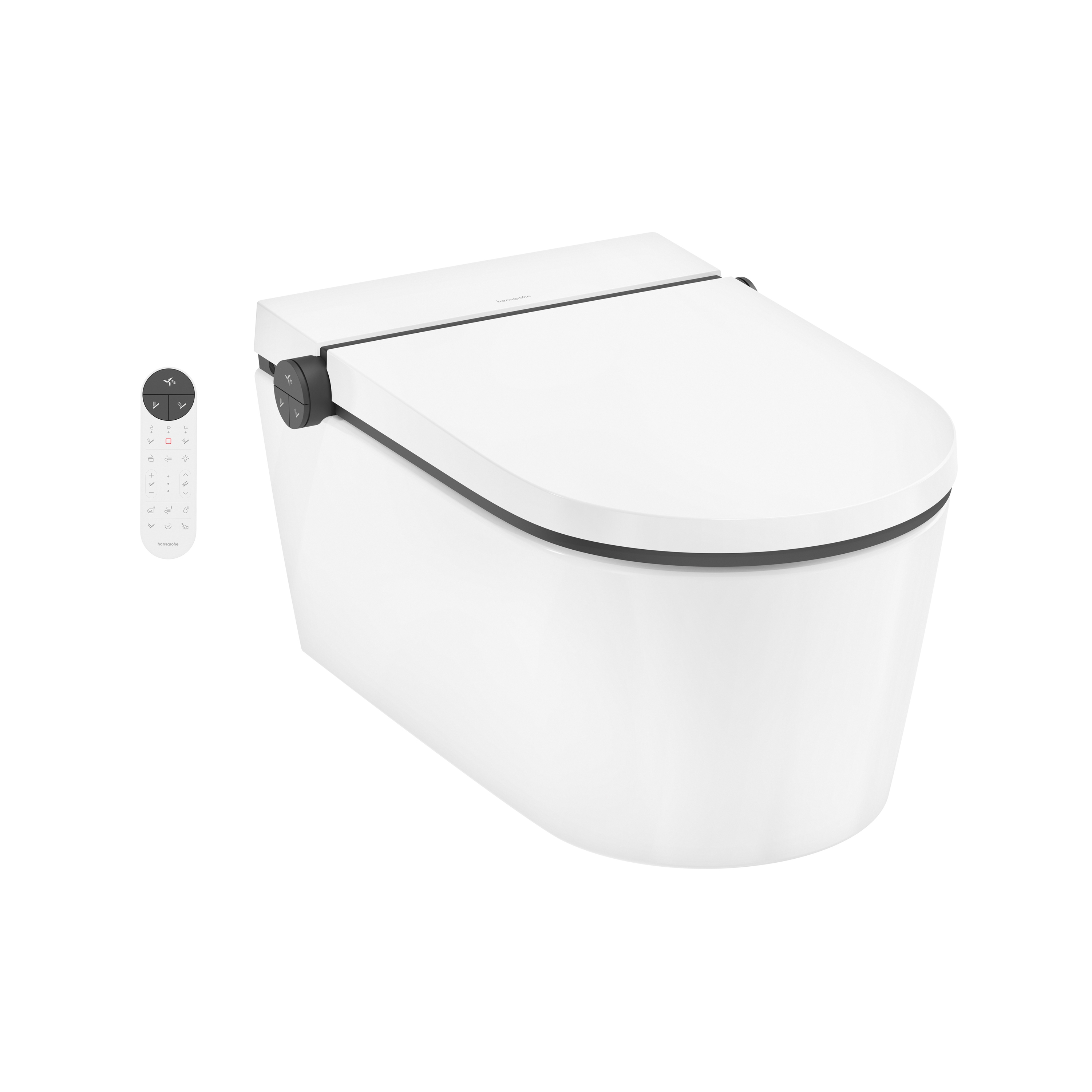 Mostra il prodotto LavaPura Element S Set completo vaso a parete elettronico con scarico AquaHelix, SmartClean, HygieneEffect del produttore Hansgrohe