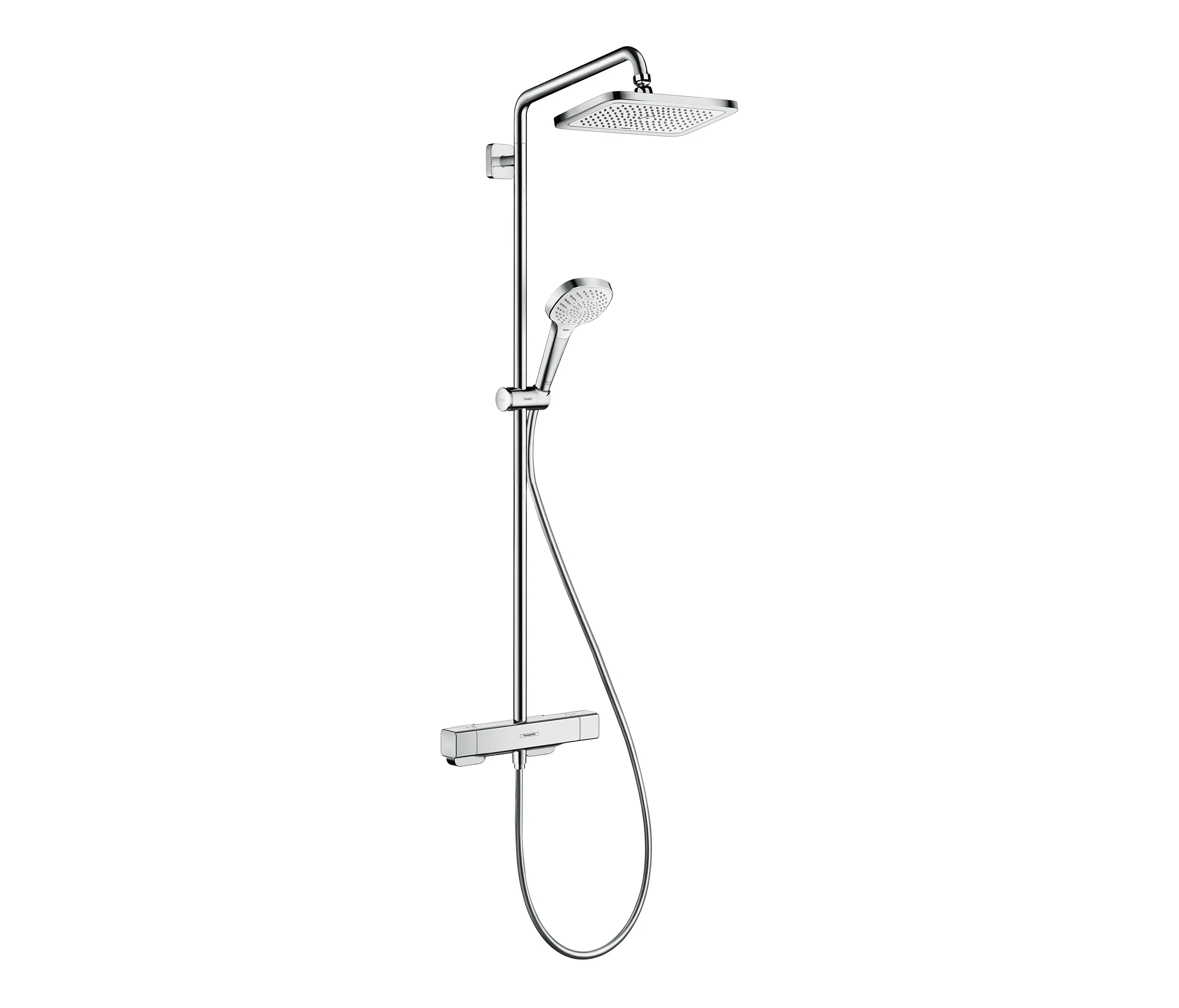 Hansgrohe - Croma E Colonne de douche 280 1jet EcoSmart avec mitigeur thermostatique