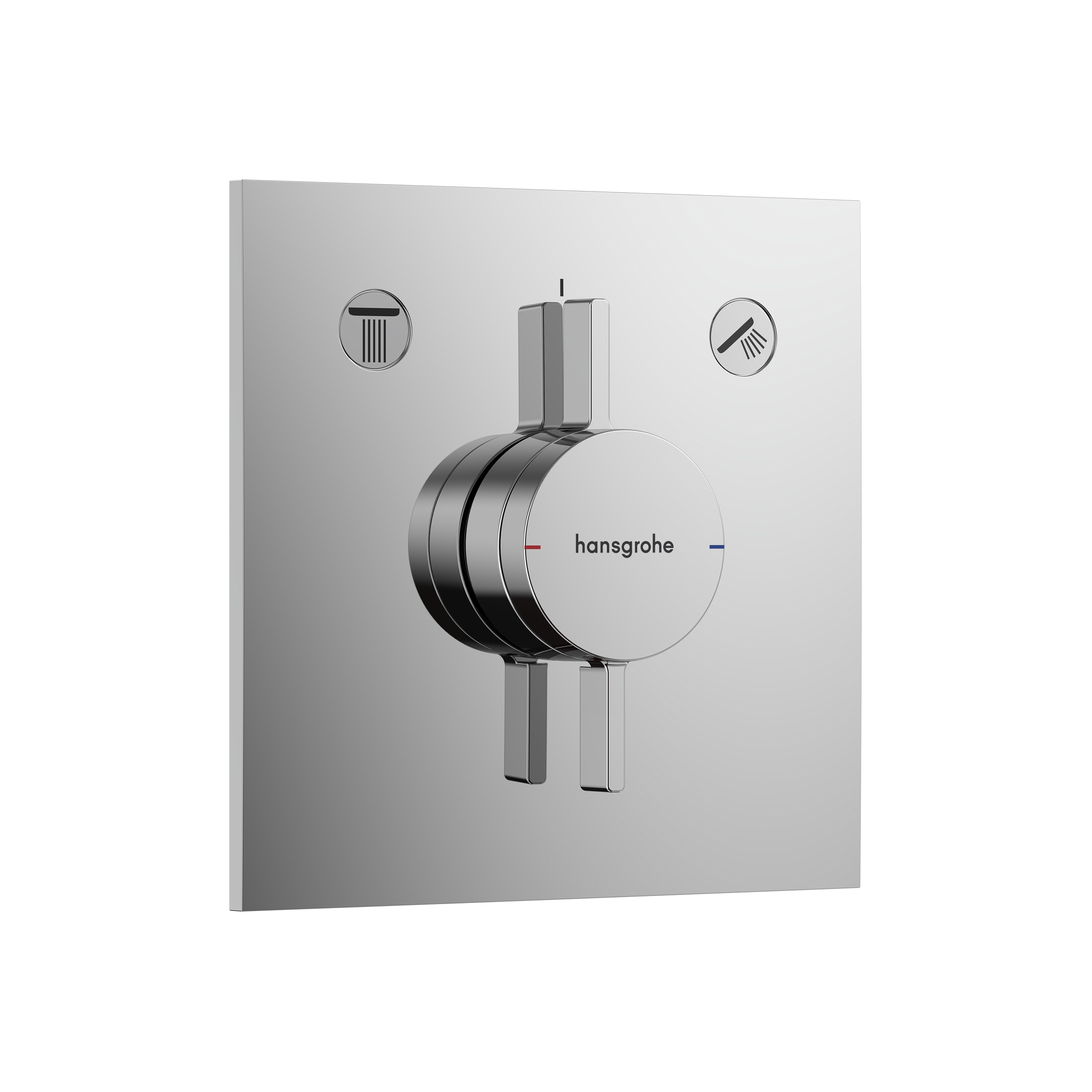 Afficher le produit DuoTurn E Set de finition pour mitigeur mécanique encastré avec 2 fonctions du fabricant Hansgrohe