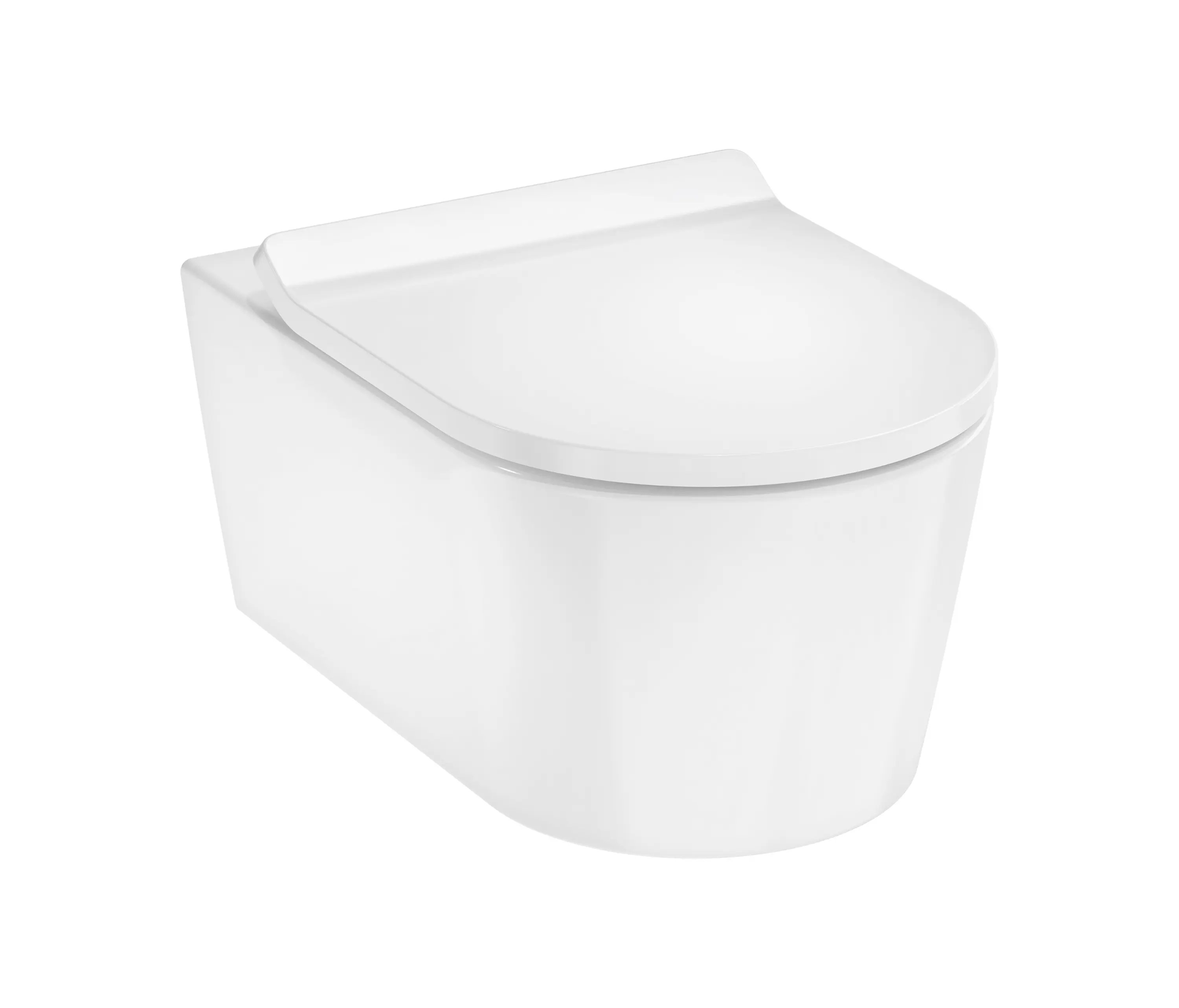 Hansgrohe - EluPura S Wall hung WC Set 540 AquaHelix Flush, HygieneEffect with WC seat and cover with SoftClose and QuickRelease, Slim