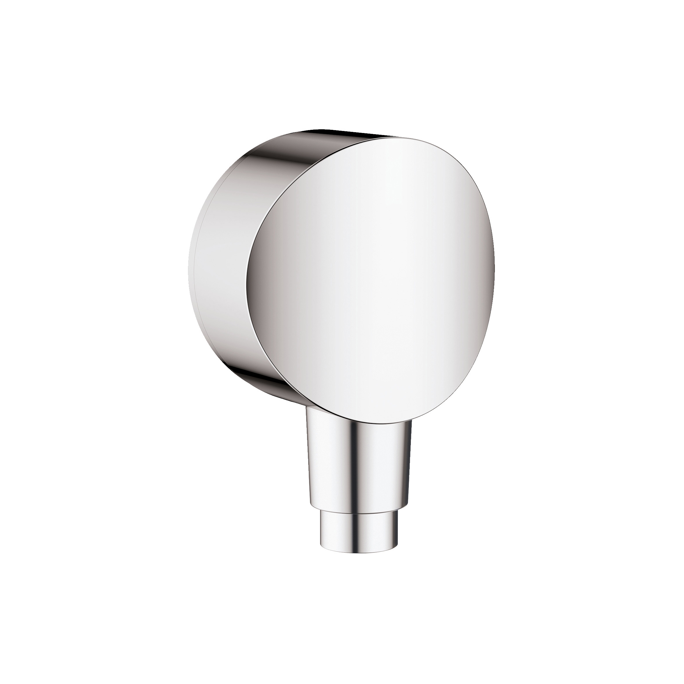 Display product FixFit Wall outlet S with non-return valve and synthetic connection angle from manufacturer Hansgrohe