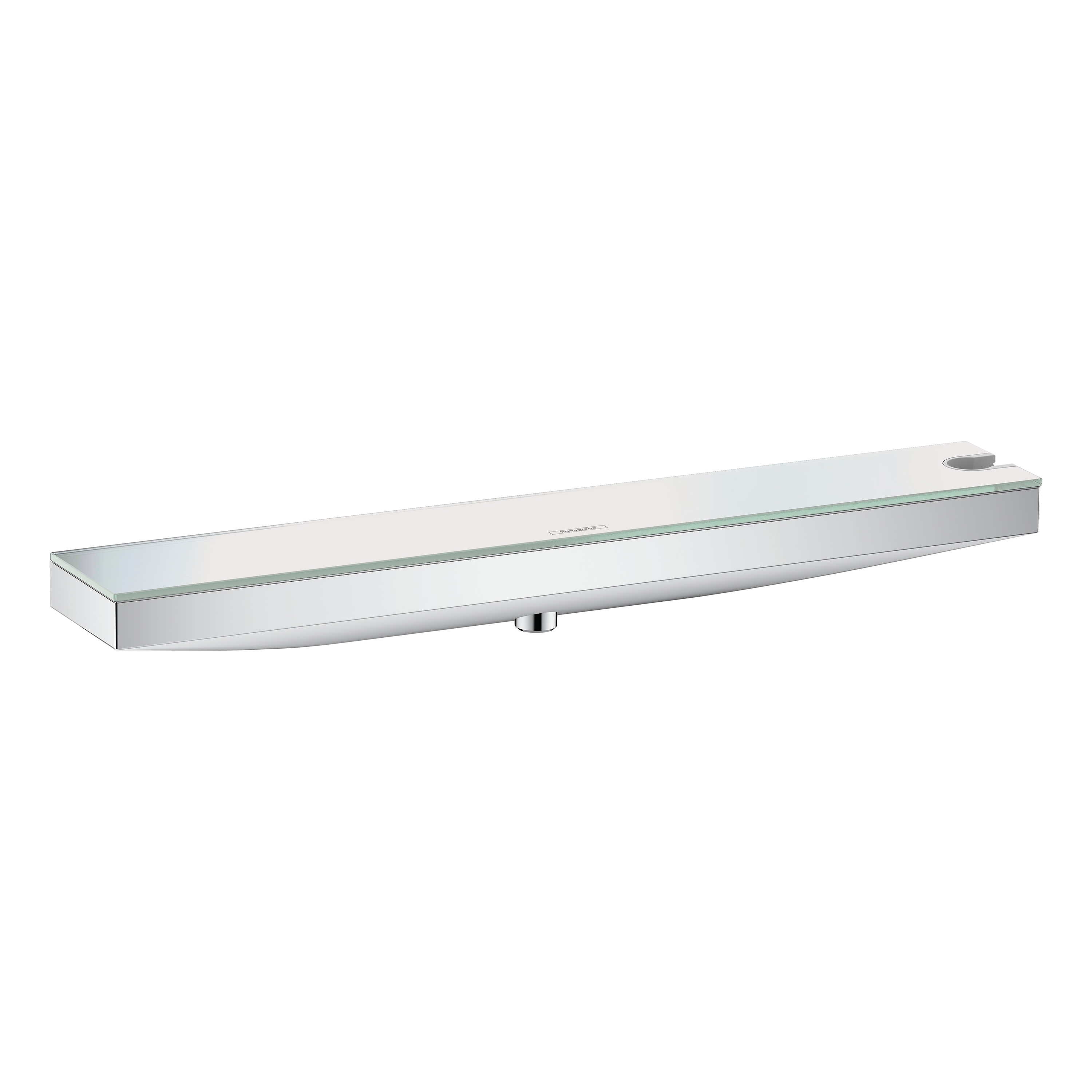 Display product Rainfinity Digital Wall outlet Porter 500 with shower holder and shower shelf right from manufacturer Hansgrohe