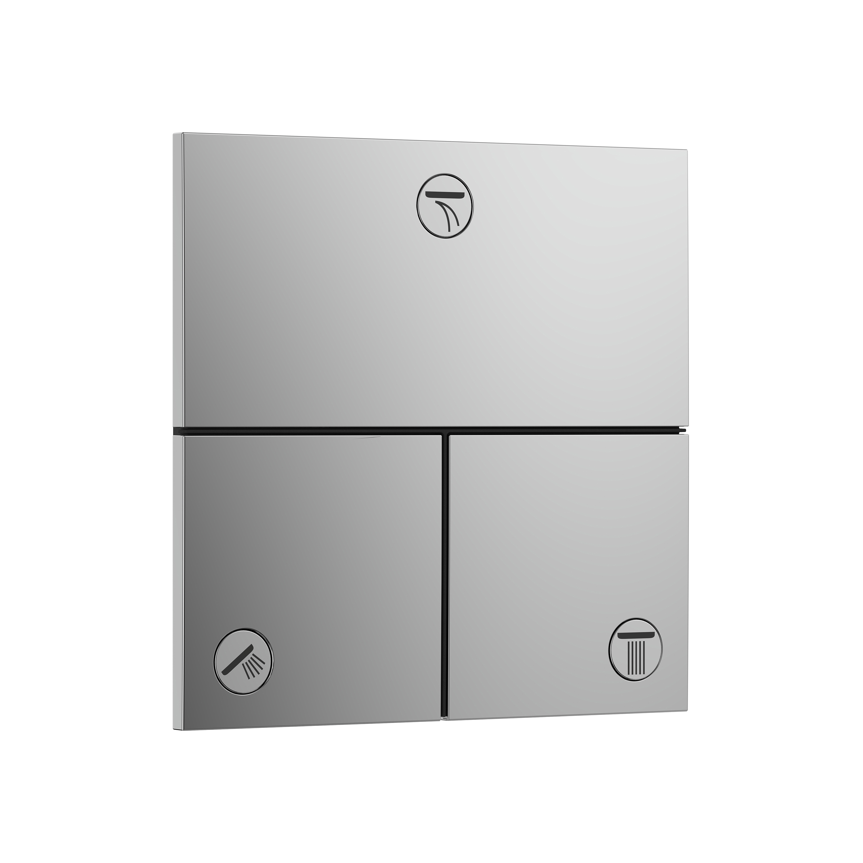 Afficher le produit ShowerSelect Comfort E Set de finition Robinet d'arrêt pour 3 fonctions du fabricant Hansgrohe