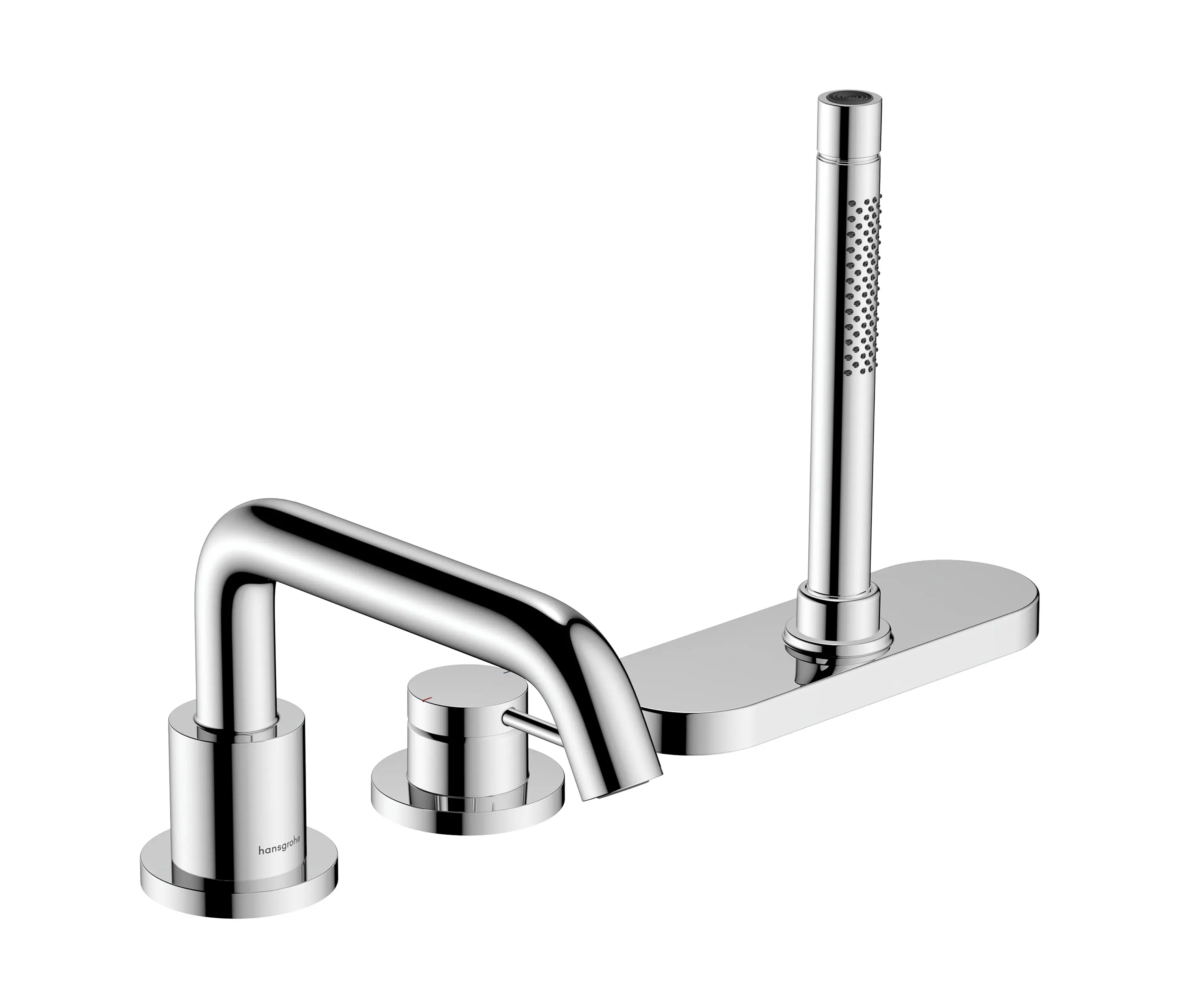 Hansgrohe - Tecturis S 3-hole rim mounted single lever bath mixer with sBox