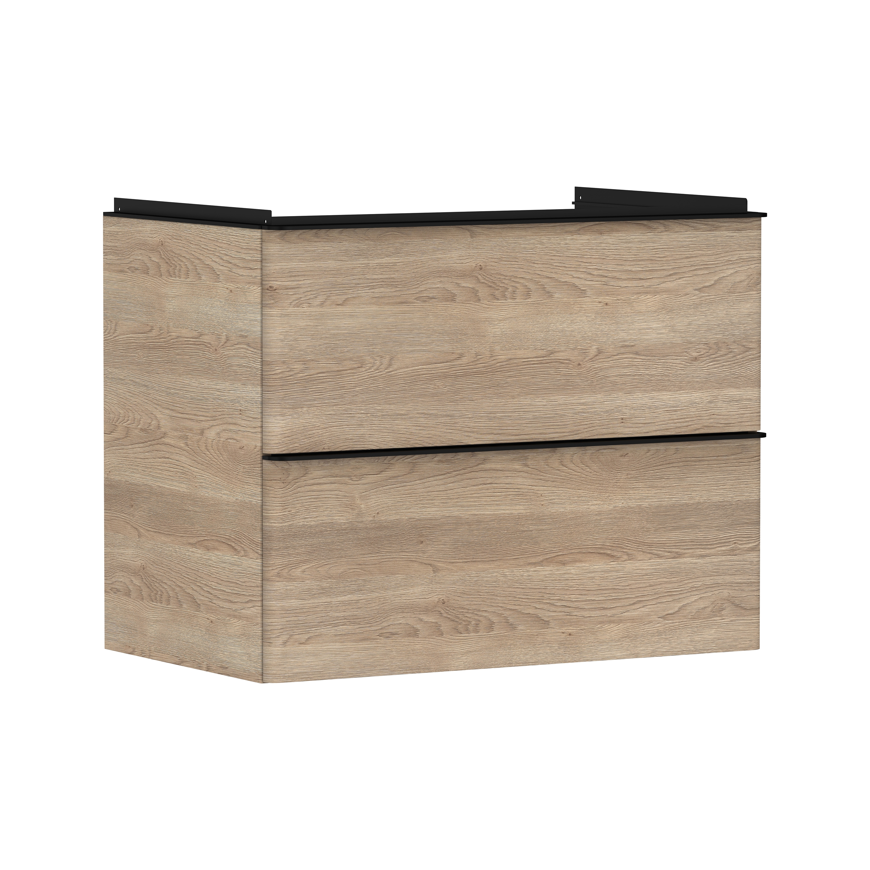 Display product Xelu Q Vanity unit Natural Oak 780/475 with 2 drawers for wash basin from manufacturer Hansgrohe