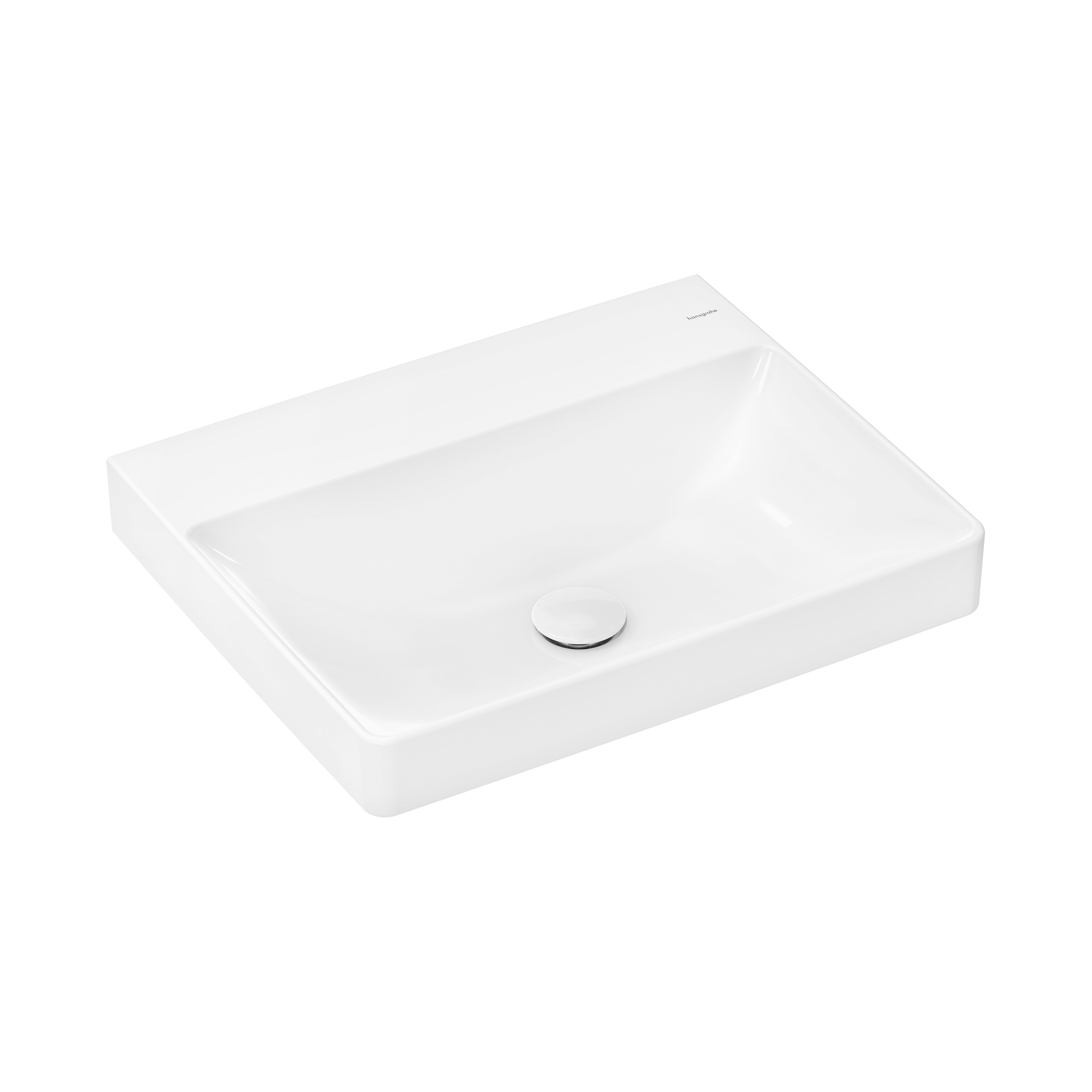 Display product Xelu Q Countertop basin ground 600/480 without tap hole and overflow, SmartClean from manufacturer Hansgrohe