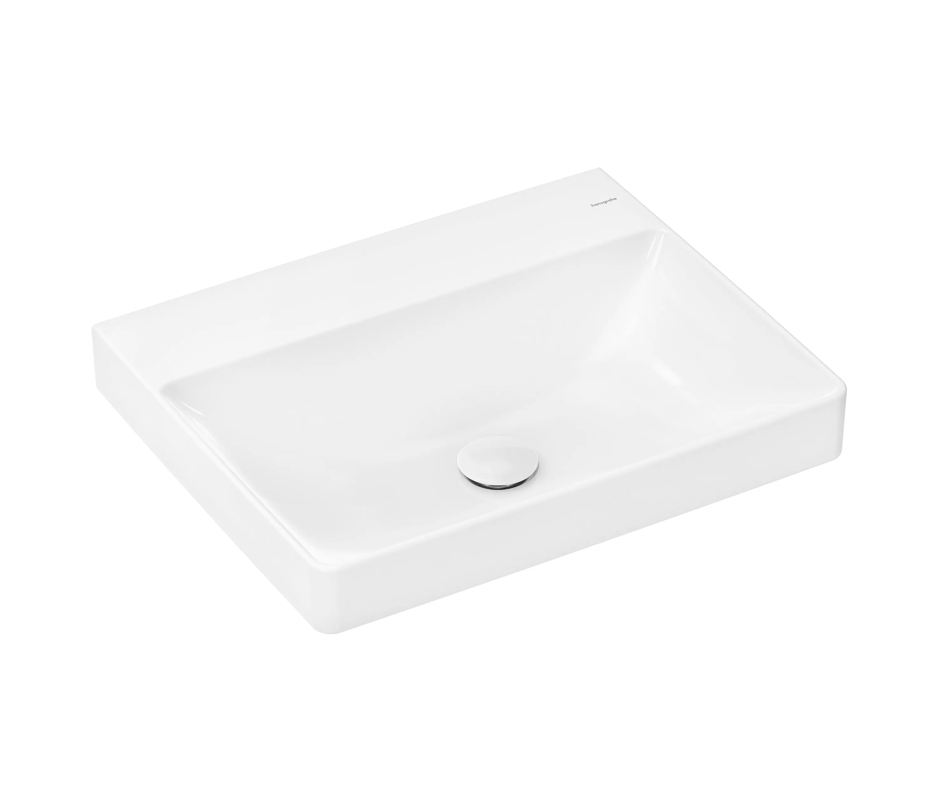 Hansgrohe - Xelu Q Countertop basin ground 600/480 without tap hole and overflow, SmartClean