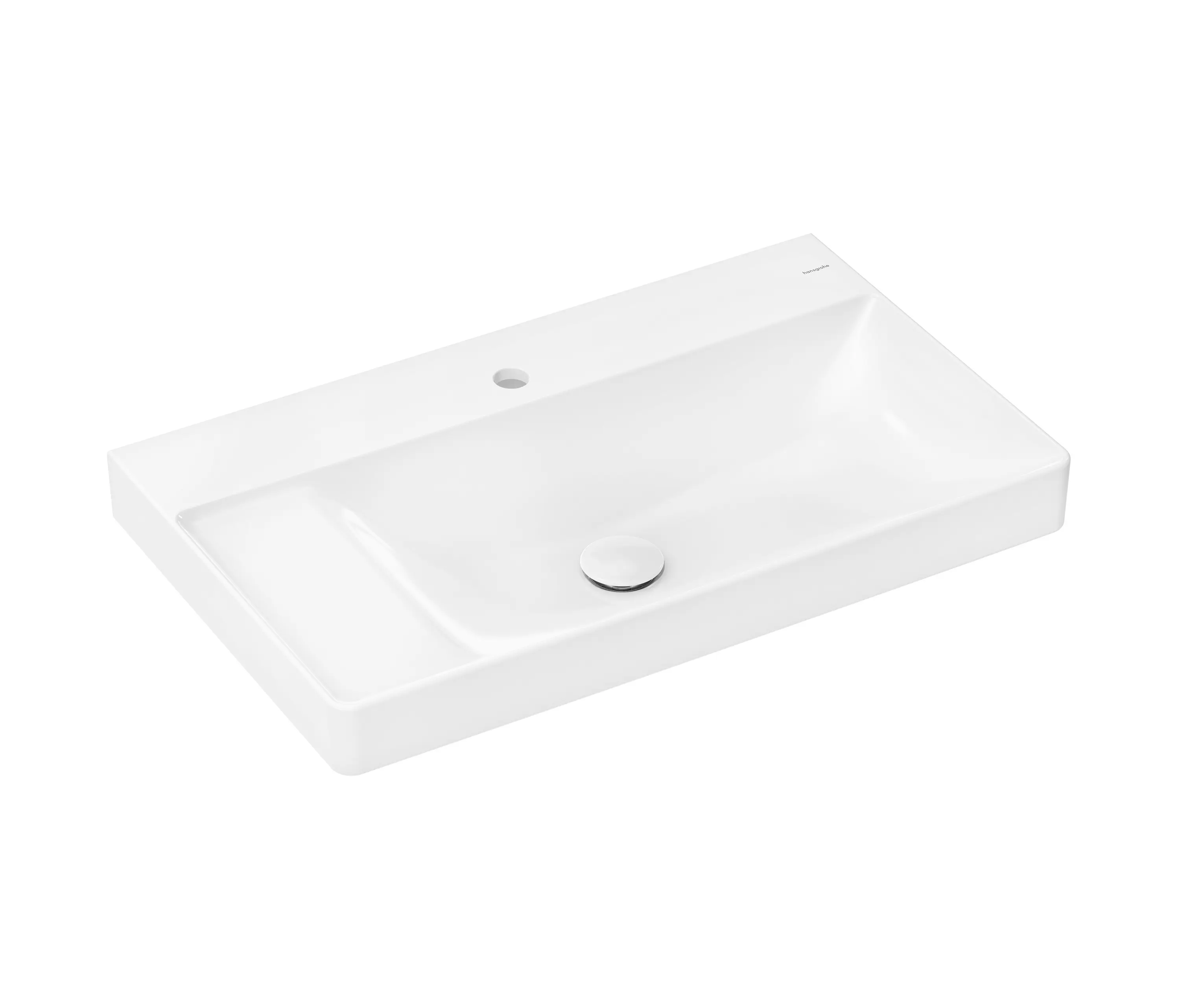 Hansgrohe - Xelu Q Wash basin with shelf left 800/480 with tap hole without overflow, SmartClean