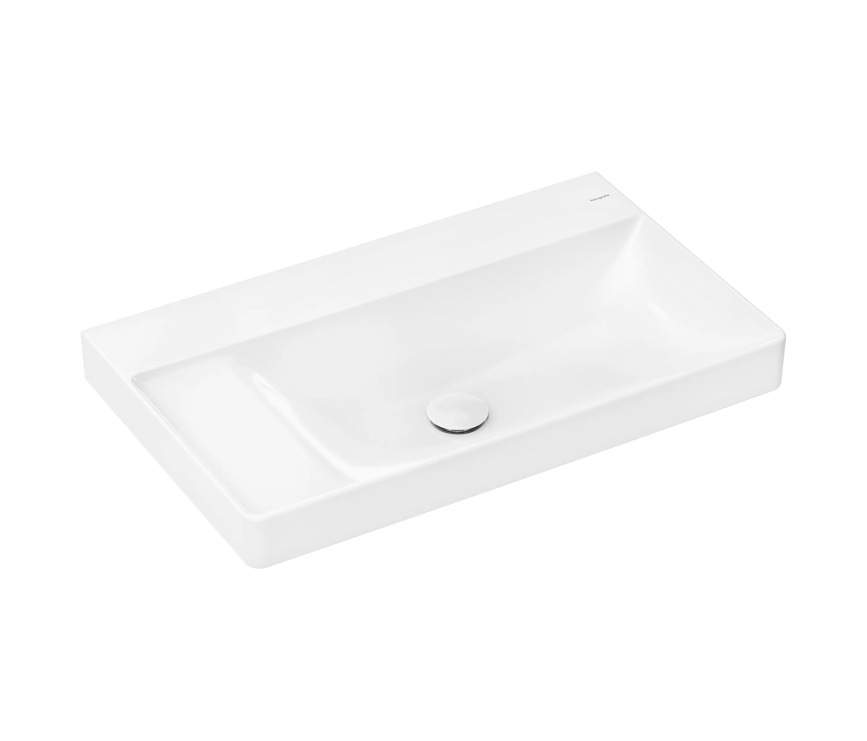 Hansgrohe - Xelu Q Wash basin with shelf left 800/480 without tap hole and overflow, SmartClean