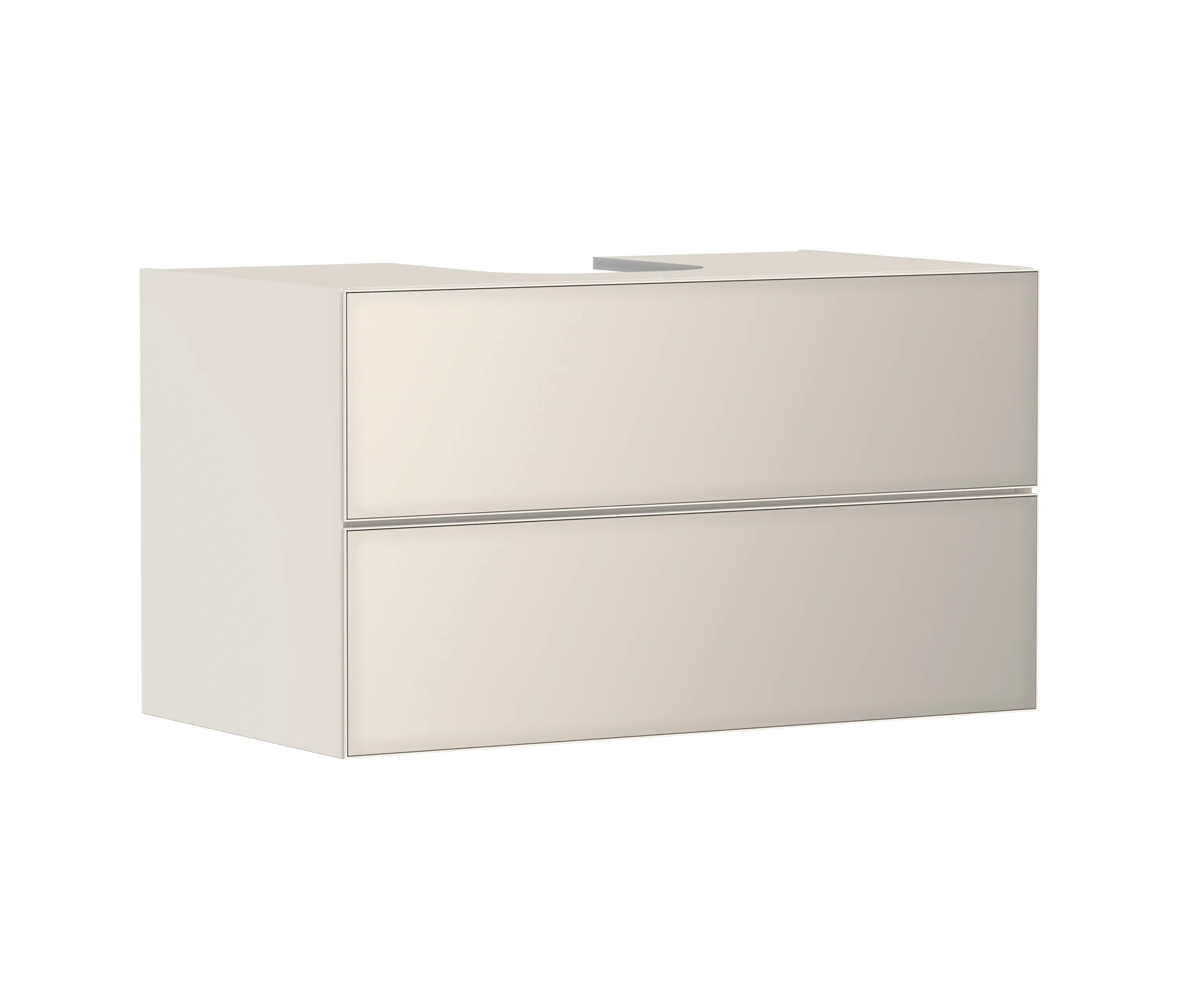 Hansgrohe - Xevolos E Vanity unit Sand Matt Beige 980/550 with 2 drawers for console with cutout middle
