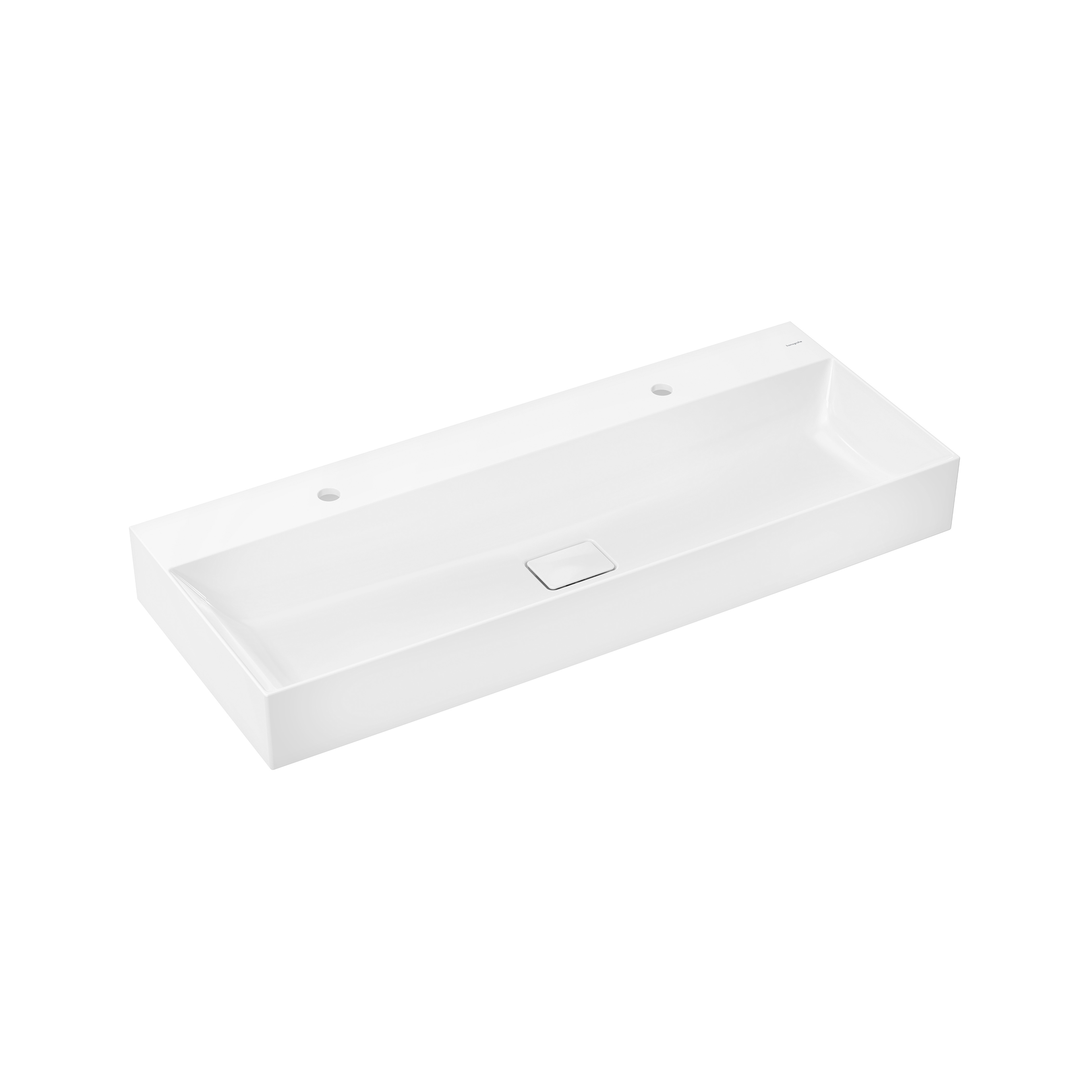 Display product Xevolos E Wash basin 1200/480 with 2 tap holes without overflow, SmartClean from manufacturer Hansgrohe