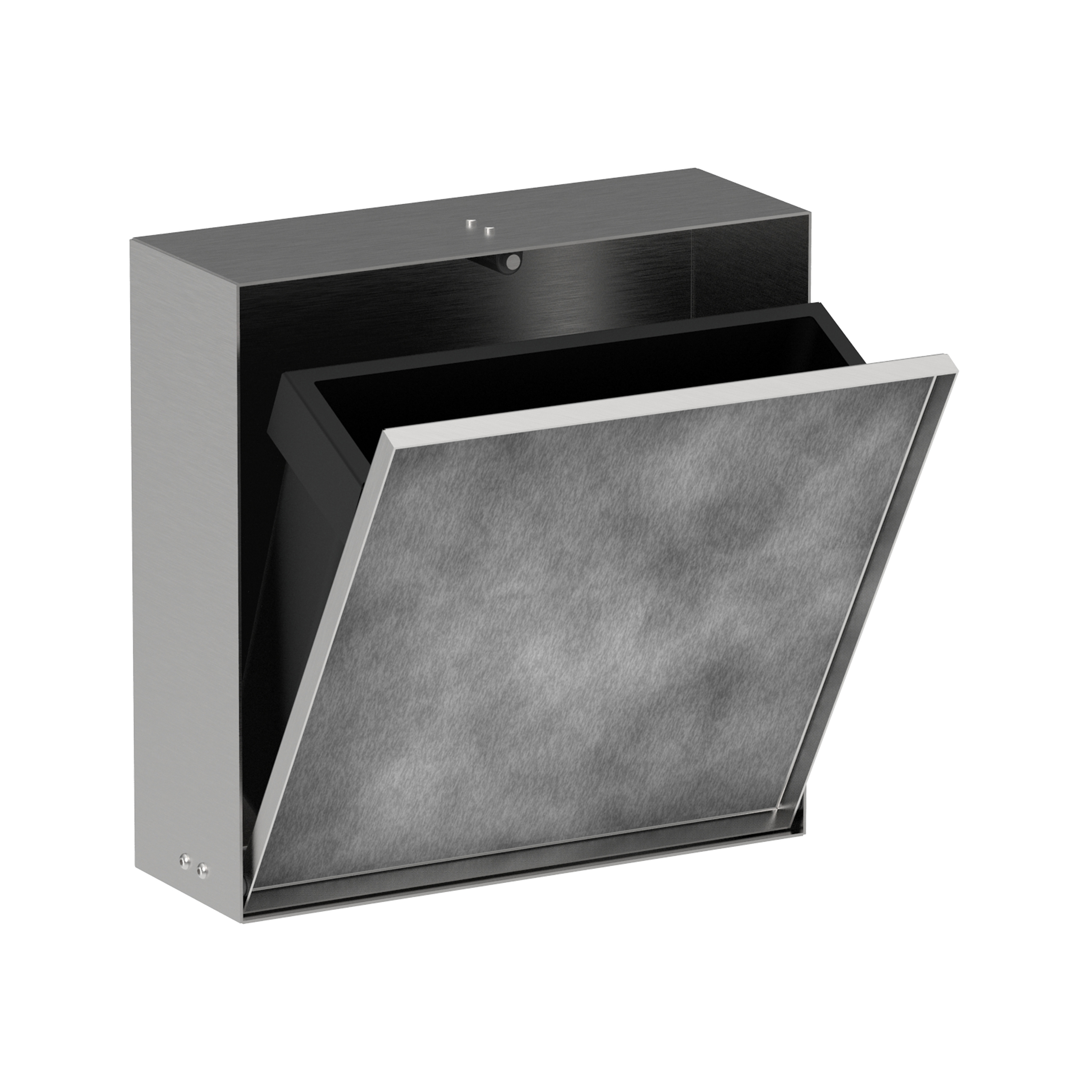 Display product XtraStoris Rock Recessed waste bin with tileable door 300/300/100 from manufacturer Hansgrohe
