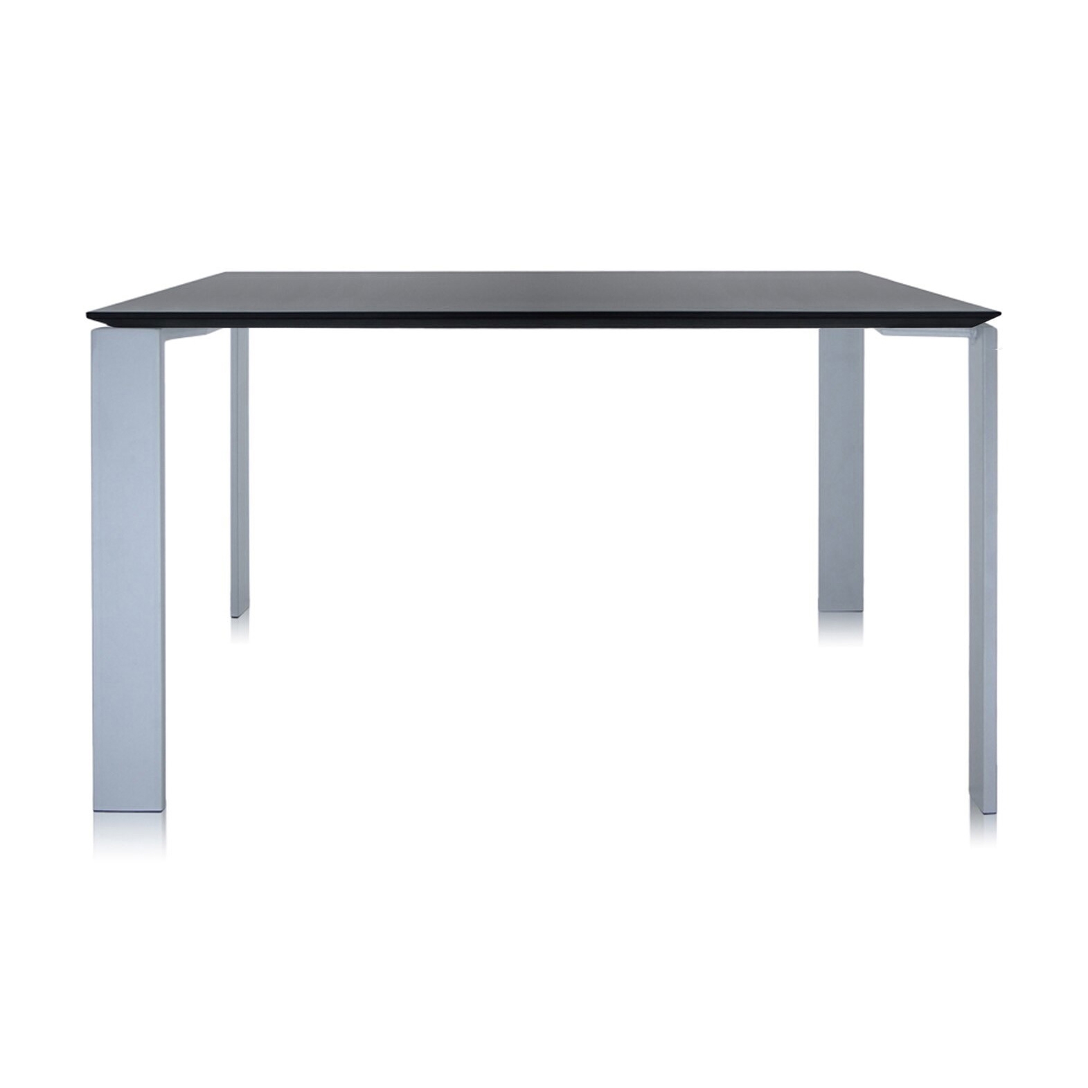 Four Soft Touch Square Black Structure: Alluminium