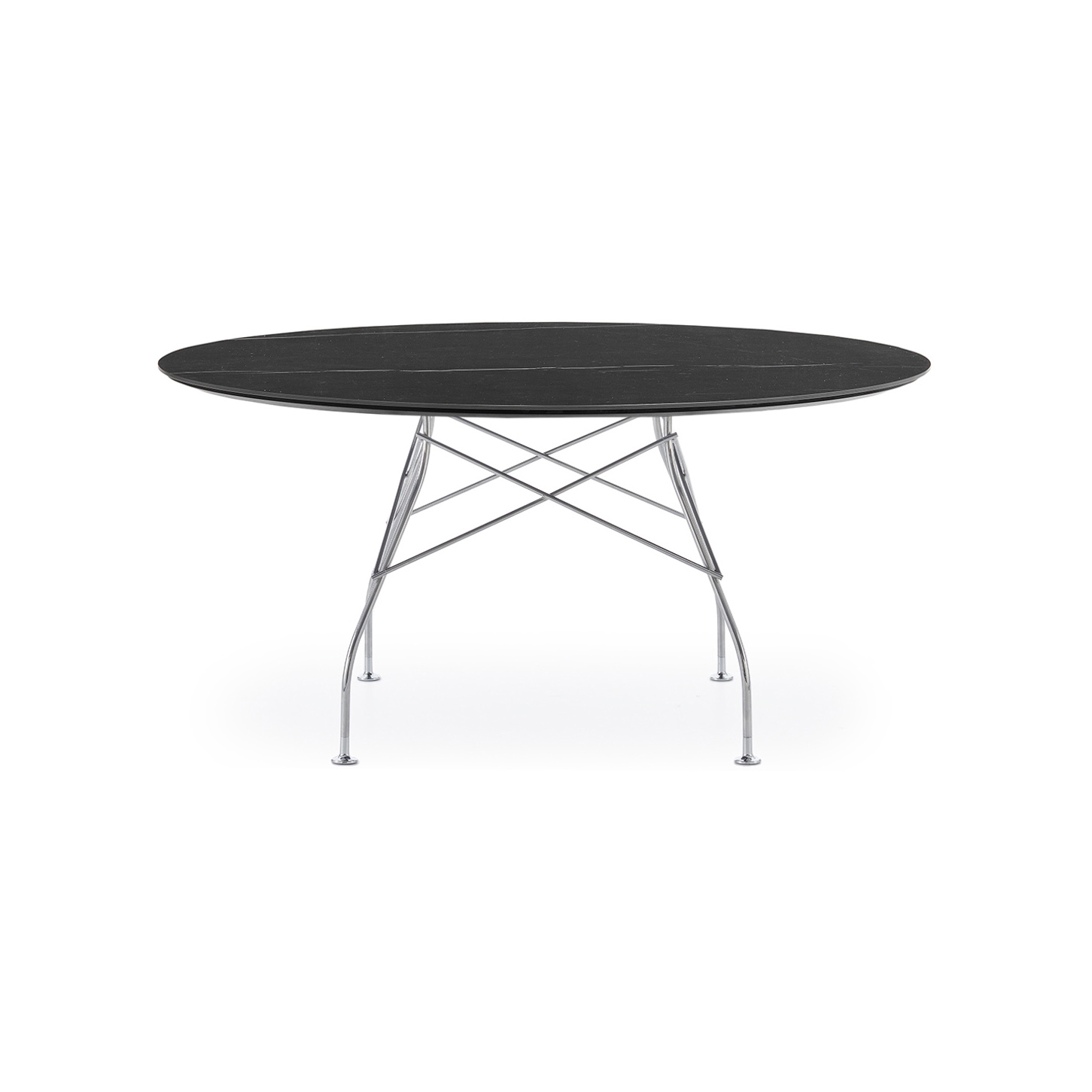 Glossy XXL Marmo Nero Struttura: Acciaio Cromato
