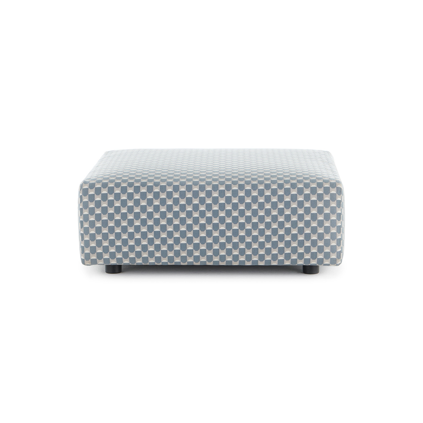 Plastics Outdoor Liberty Pouf Obi Check Blu