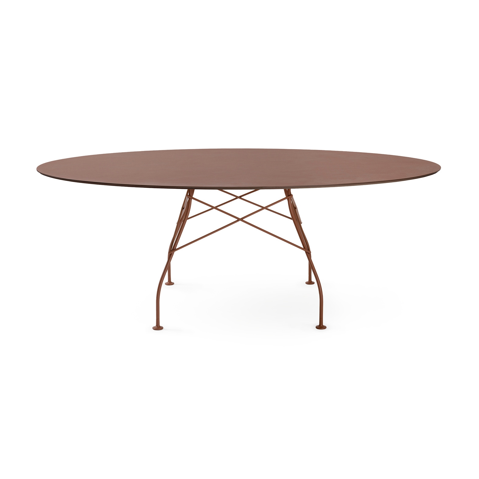 Glossy XXL Outdoor Ovale Bordeaux