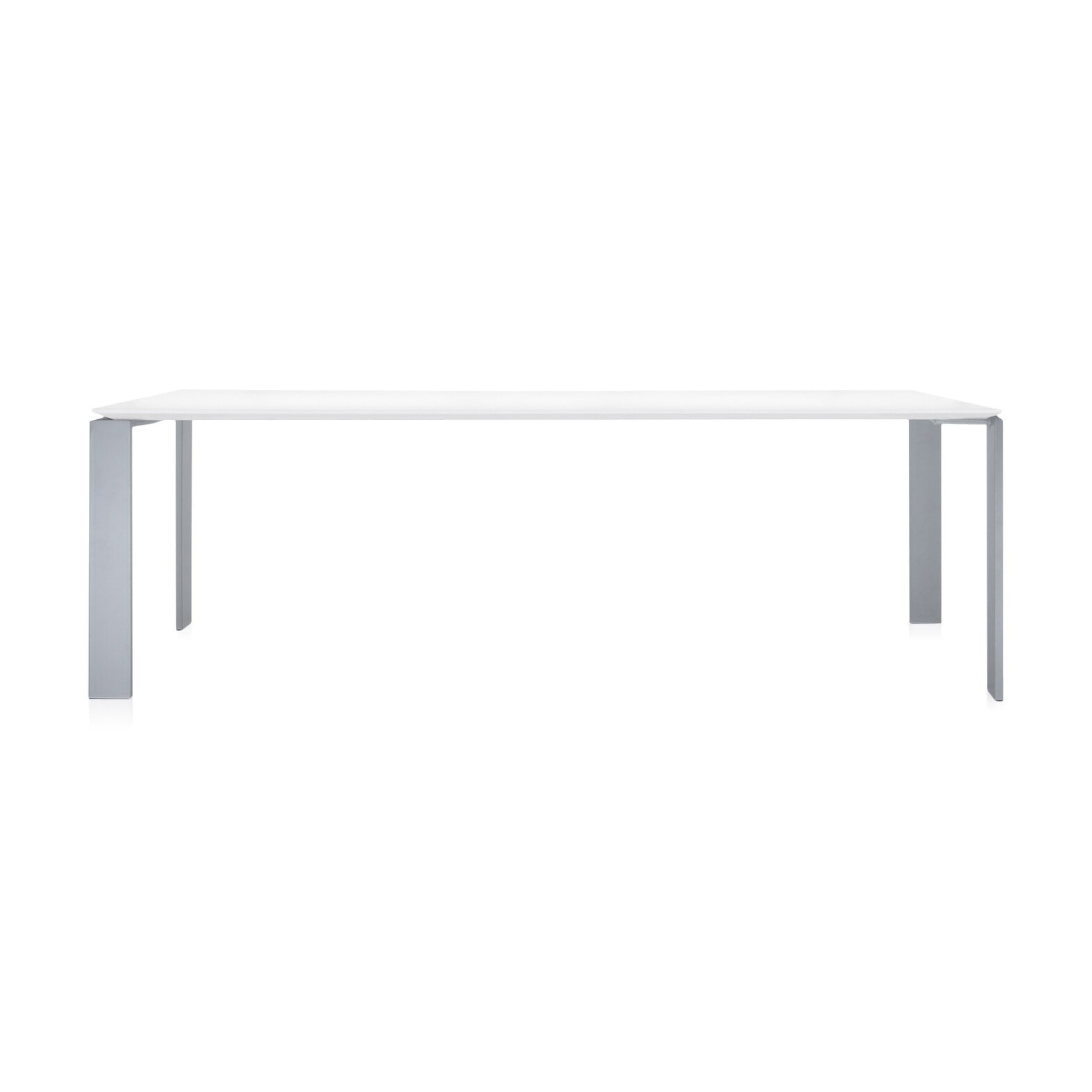 Four Soft Touch Alluminio/Bianco 223 x 79 cm