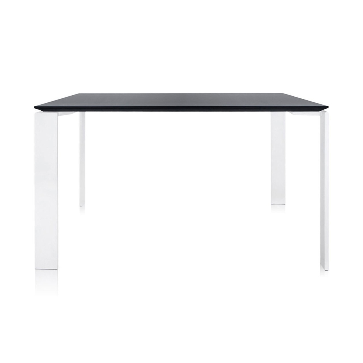 Four Soft Touch Square Black Structure: White