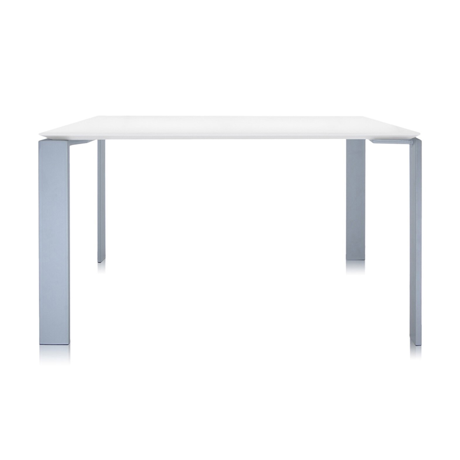 Four Soft Touch Square White Structure: Alluminium
