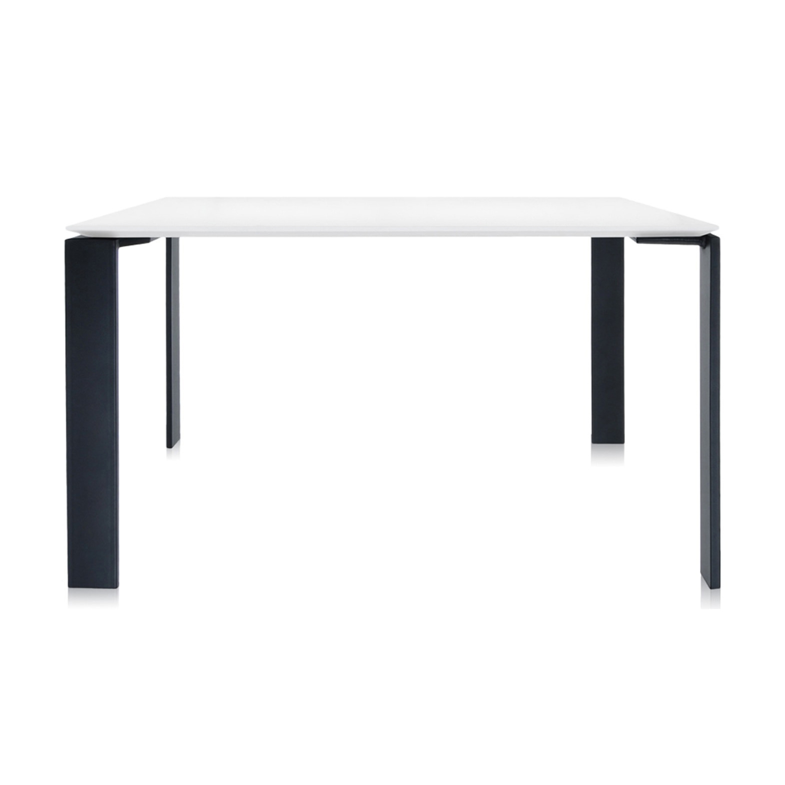 Four Soft Touch Square White Structure: Black