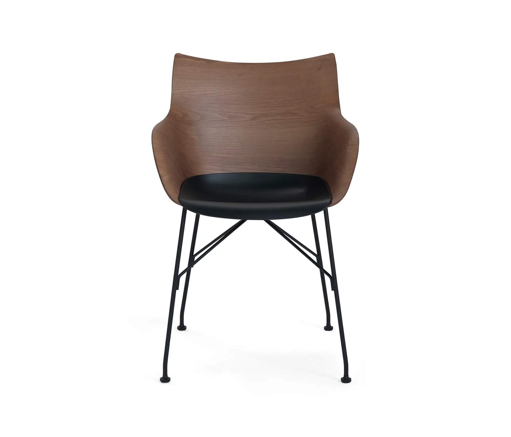 Kartell - Q/Wood Legno Frassino Dogato Legno Scuro/Nero