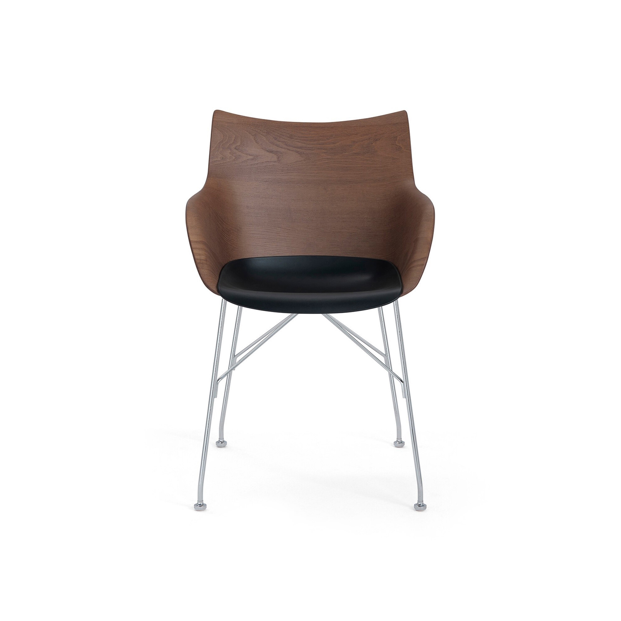Q/Wood Legno Frassino Dogato Legno Scuro/Cromo
