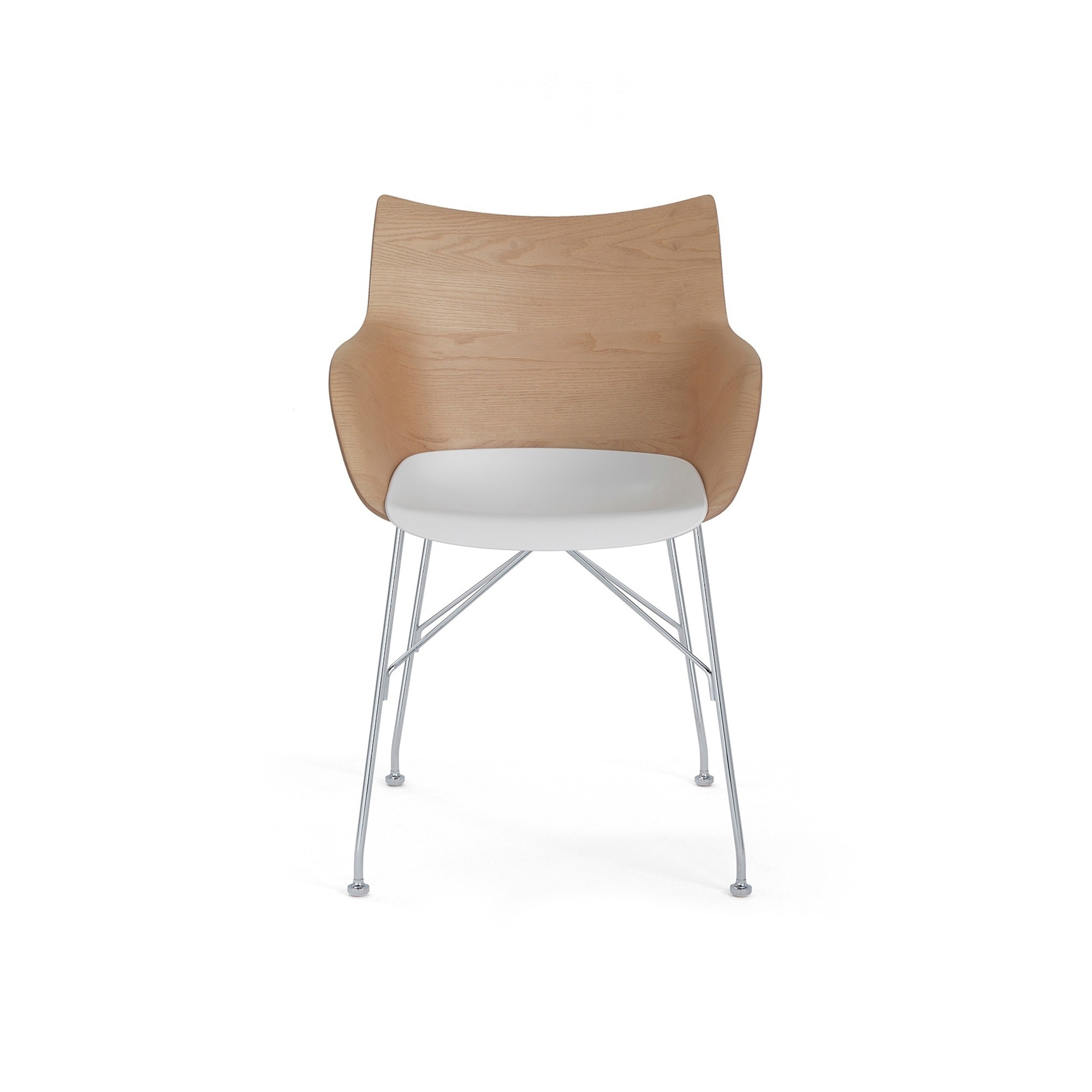 Q/Wood Legno Frassino Dogato Legno Chiaro/Cromo