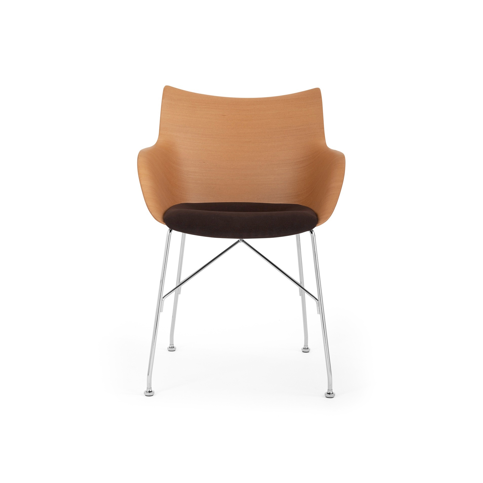 Q/Wood Soft Legno Chiaro/Cromo/Marrone