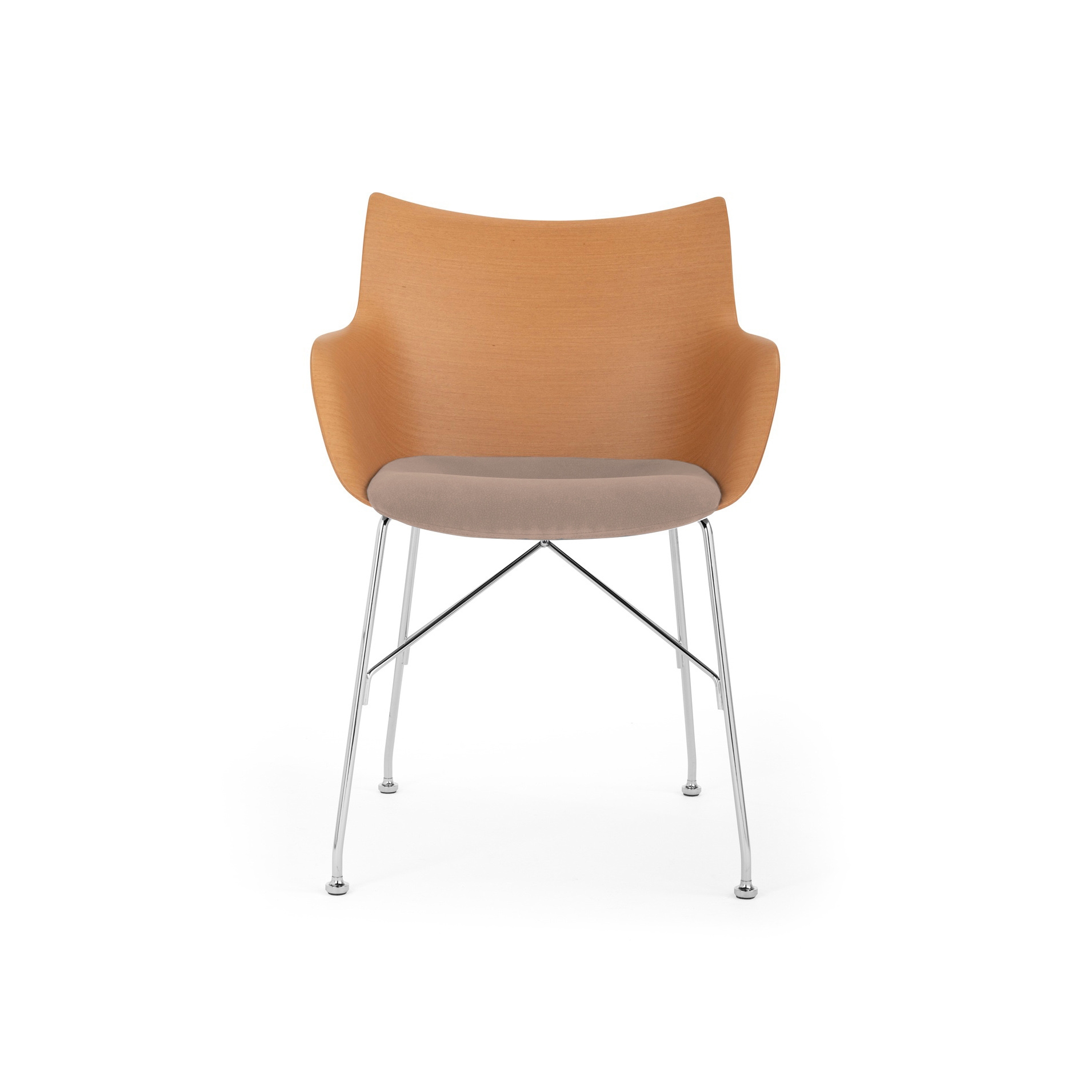 Q/Wood Soft Legno Chiaro/Cromo/Ecrù