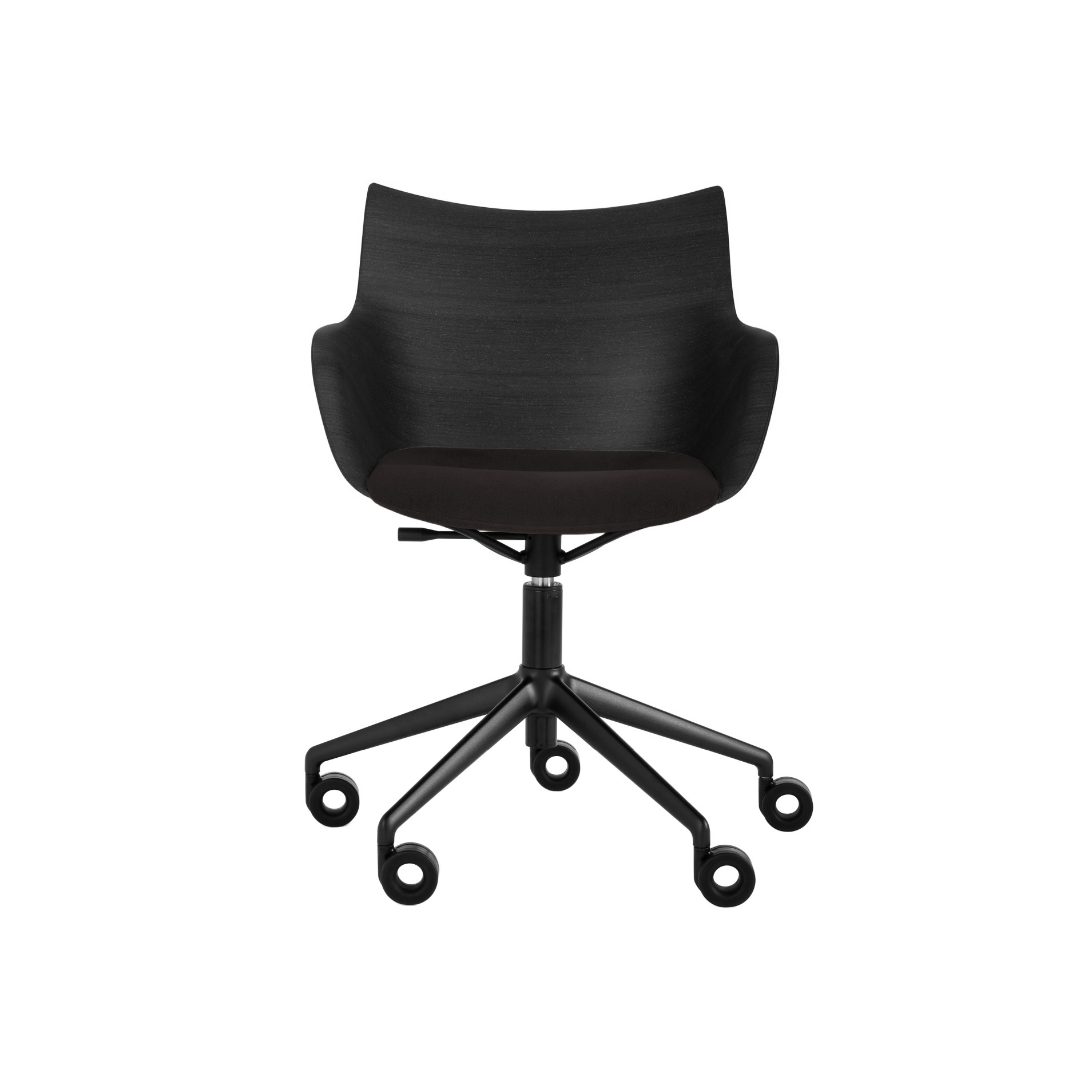 Mostra il prodotto Q/Wood Rotelle Soft Legno Nero/Nero del produttore Kartell