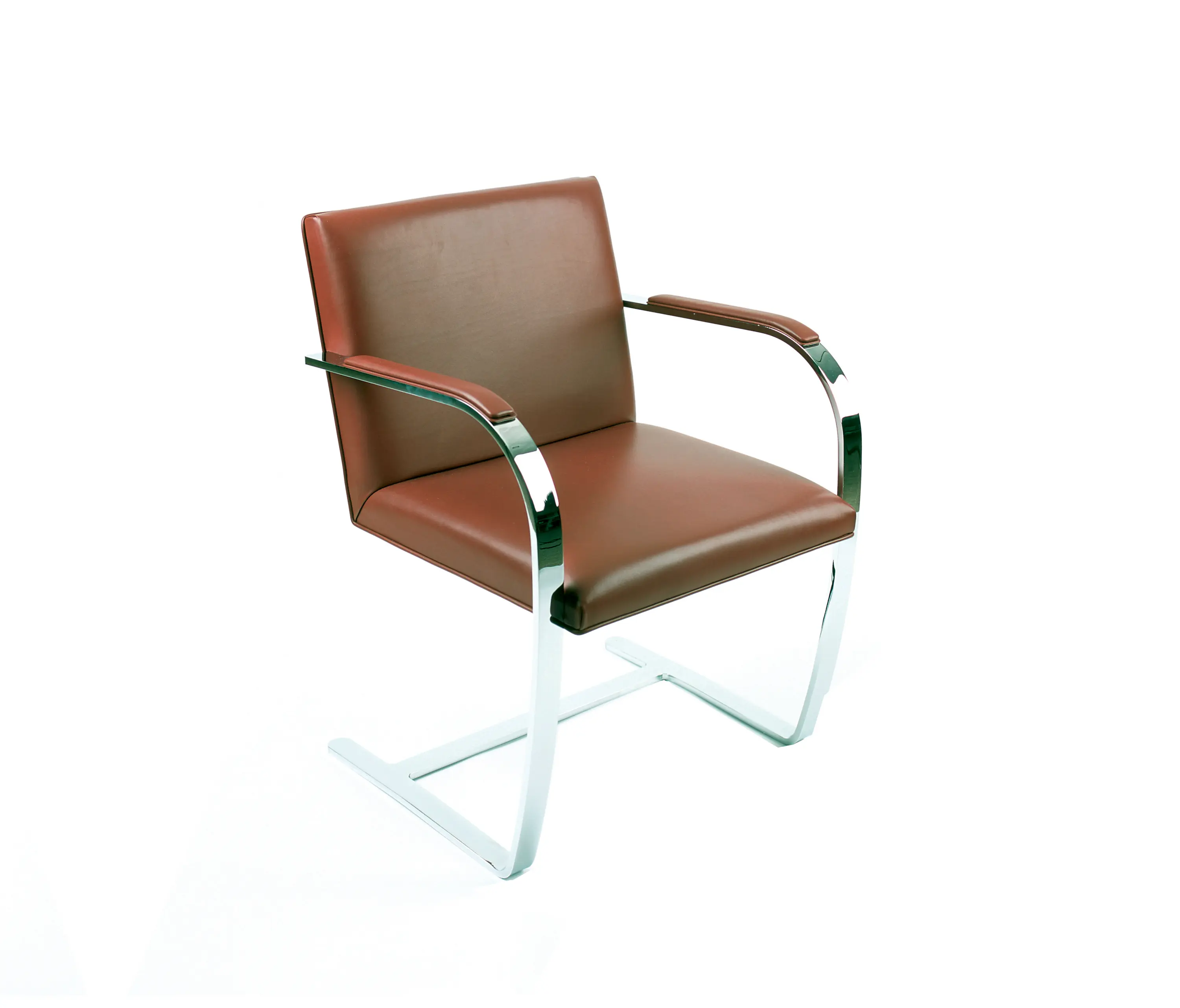 Knoll International - Fauteuil Brno, acier plat