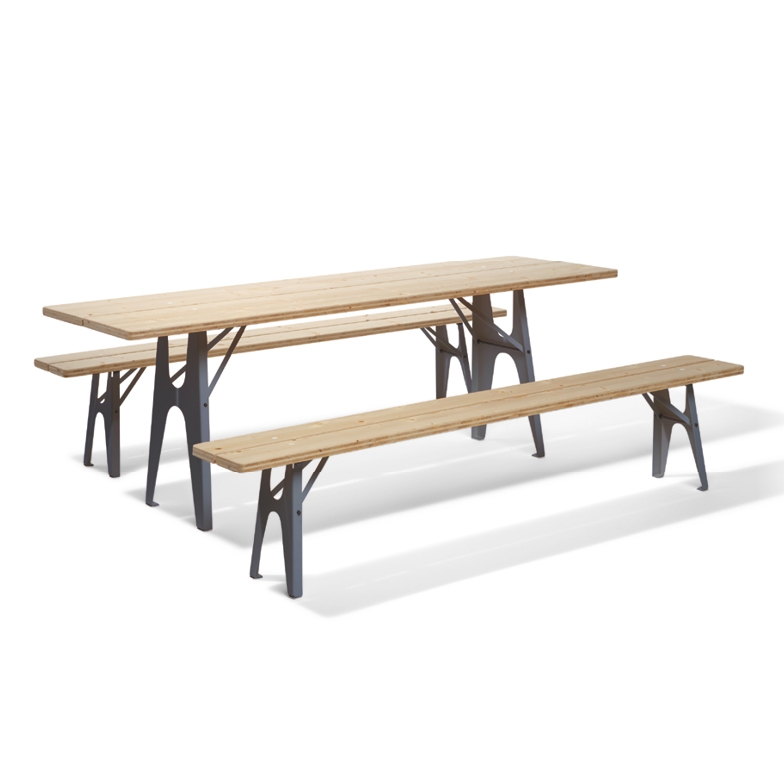 Display product Ludwig table and bench from manufacturer Richard Lampert