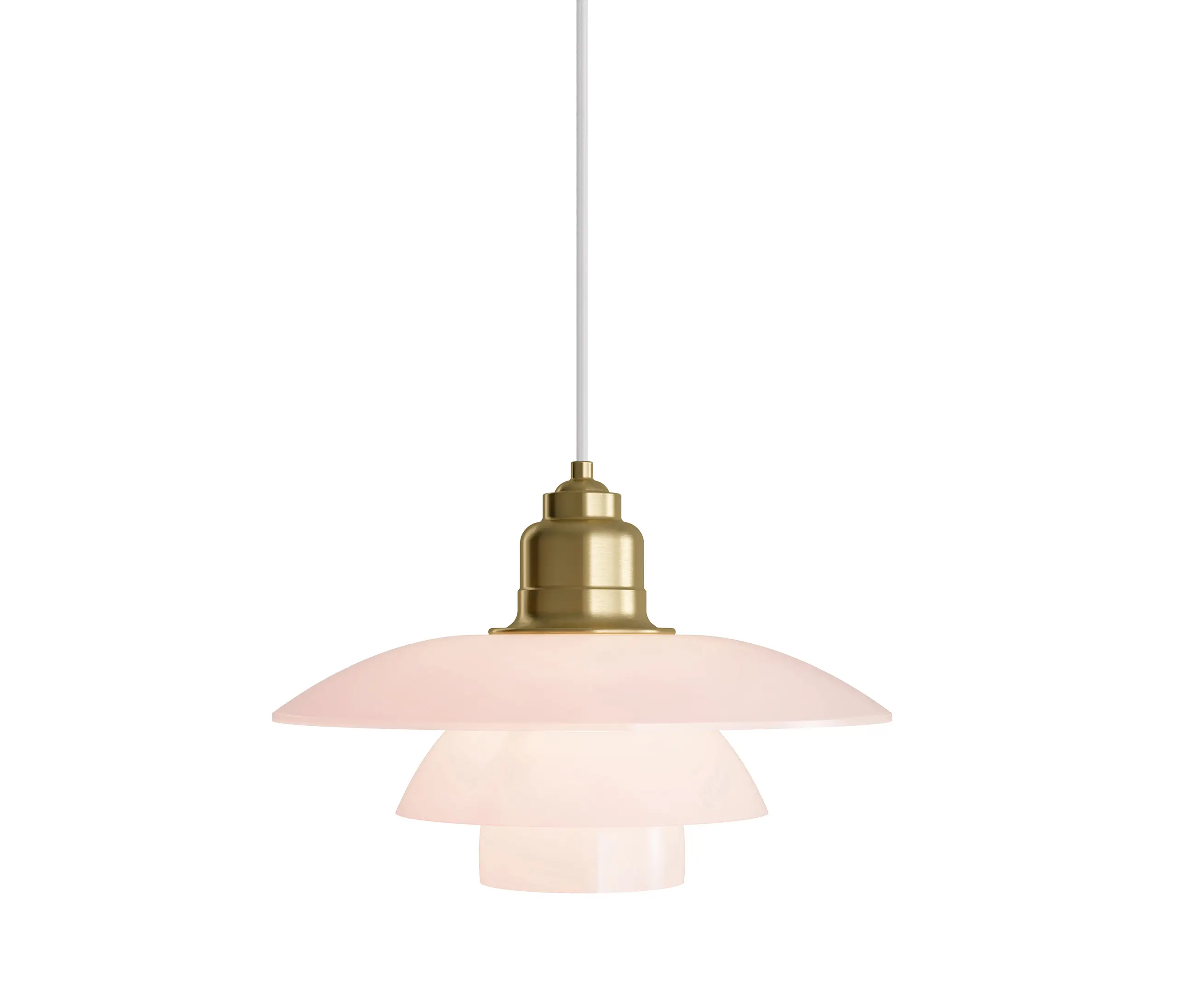 Louis Poulsen - PH 3½-3 Pale Rose Brass Pendant