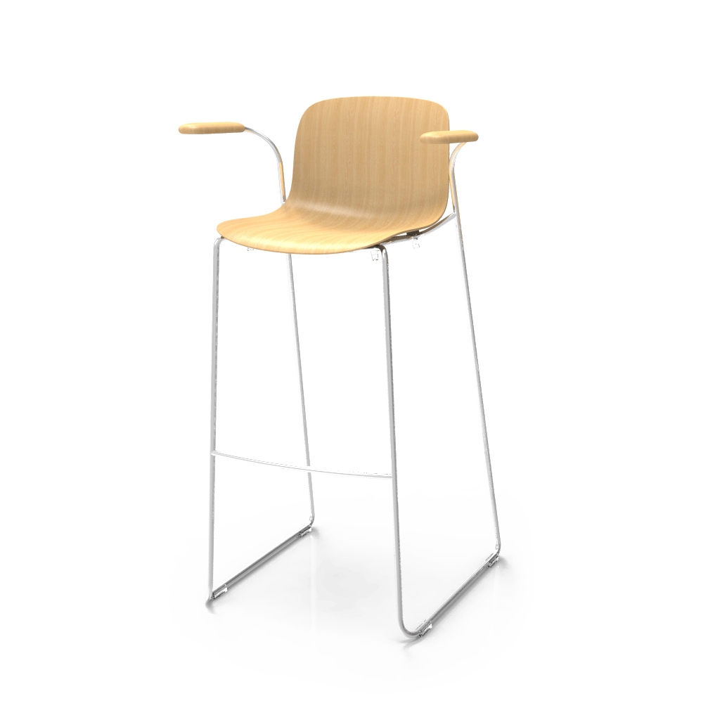 Display product Troy | Sledge Stool with arms from manufacturer Magis