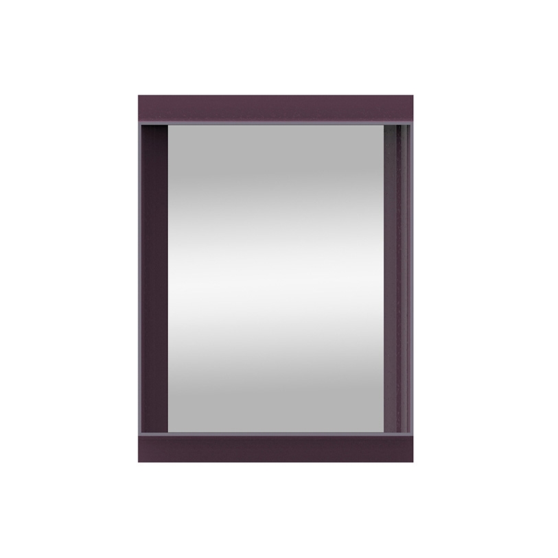 Display product Coves | Wall mirrors with shelf - Aubergine 60x80 cm from manufacturer Magis