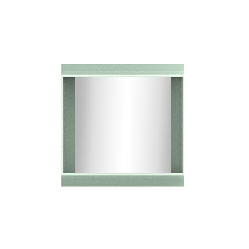 Coves | Wall mirrors with shelf - Sage 60x60 cm