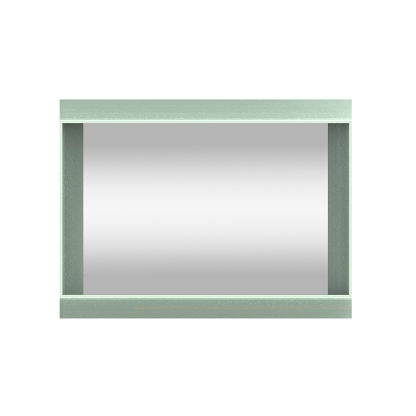 Coves | Wall mirrors with shelf - Sage 80x60 cm