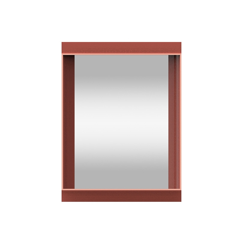 Coves | Wall mirrors with shelf - Terracotta 60x80 cm