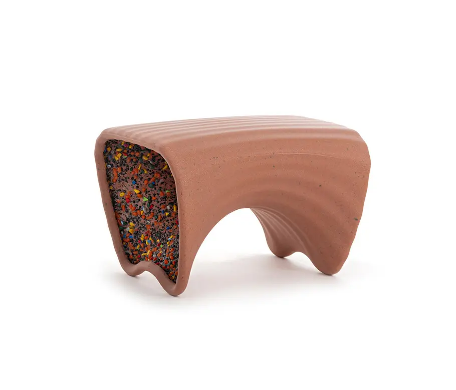 Magis - In-Side | Low table / Stool - Terracotta