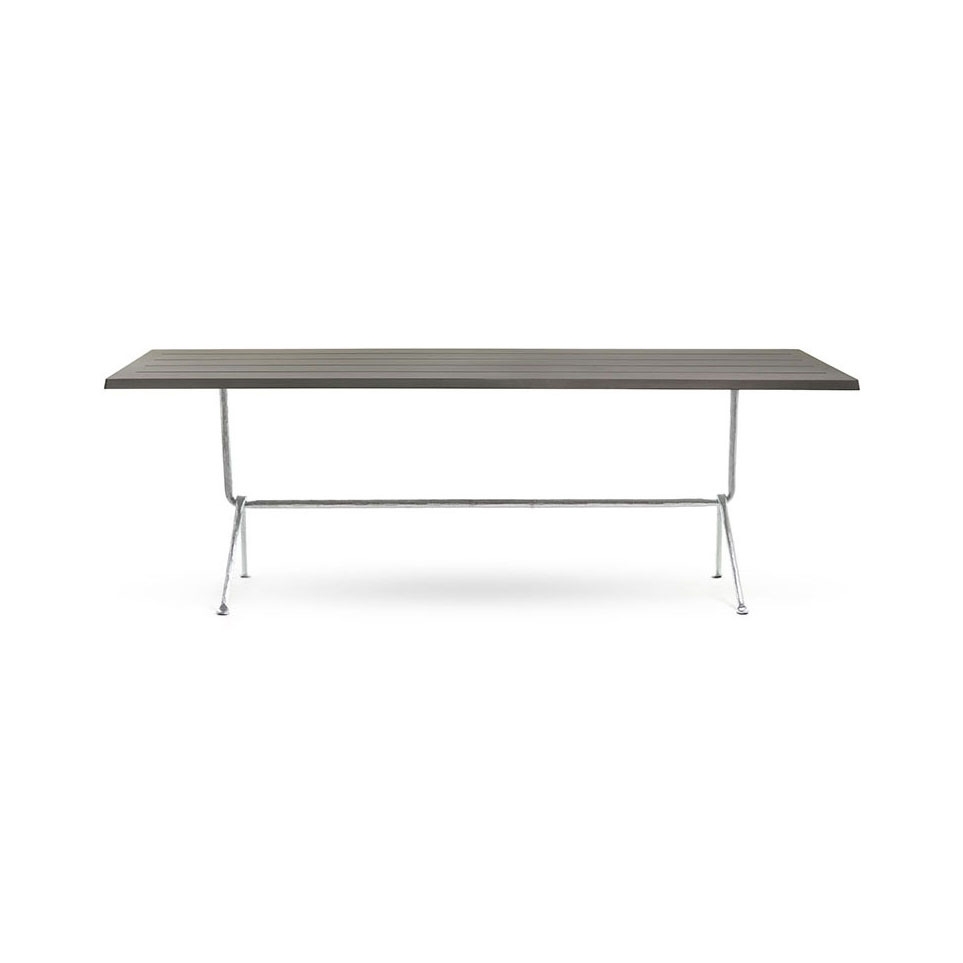 Officina | Table - Galvanized x Dark Grey