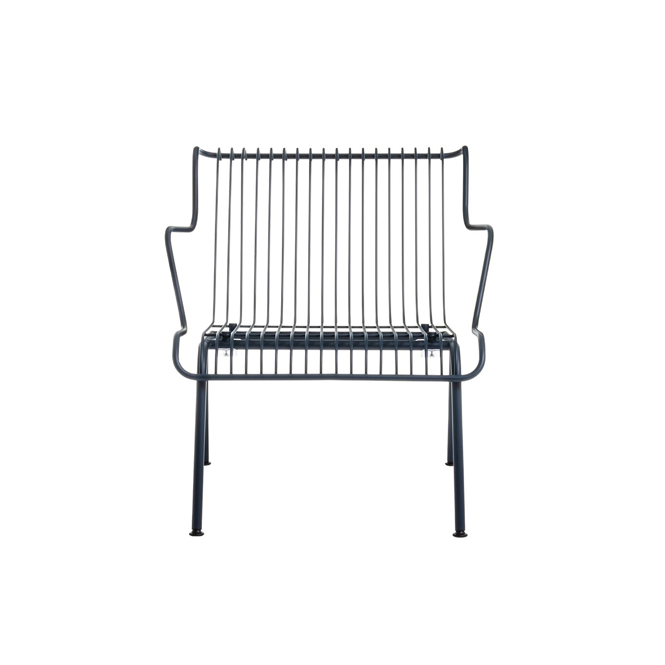 South | Stacking low armchair - Night Blue